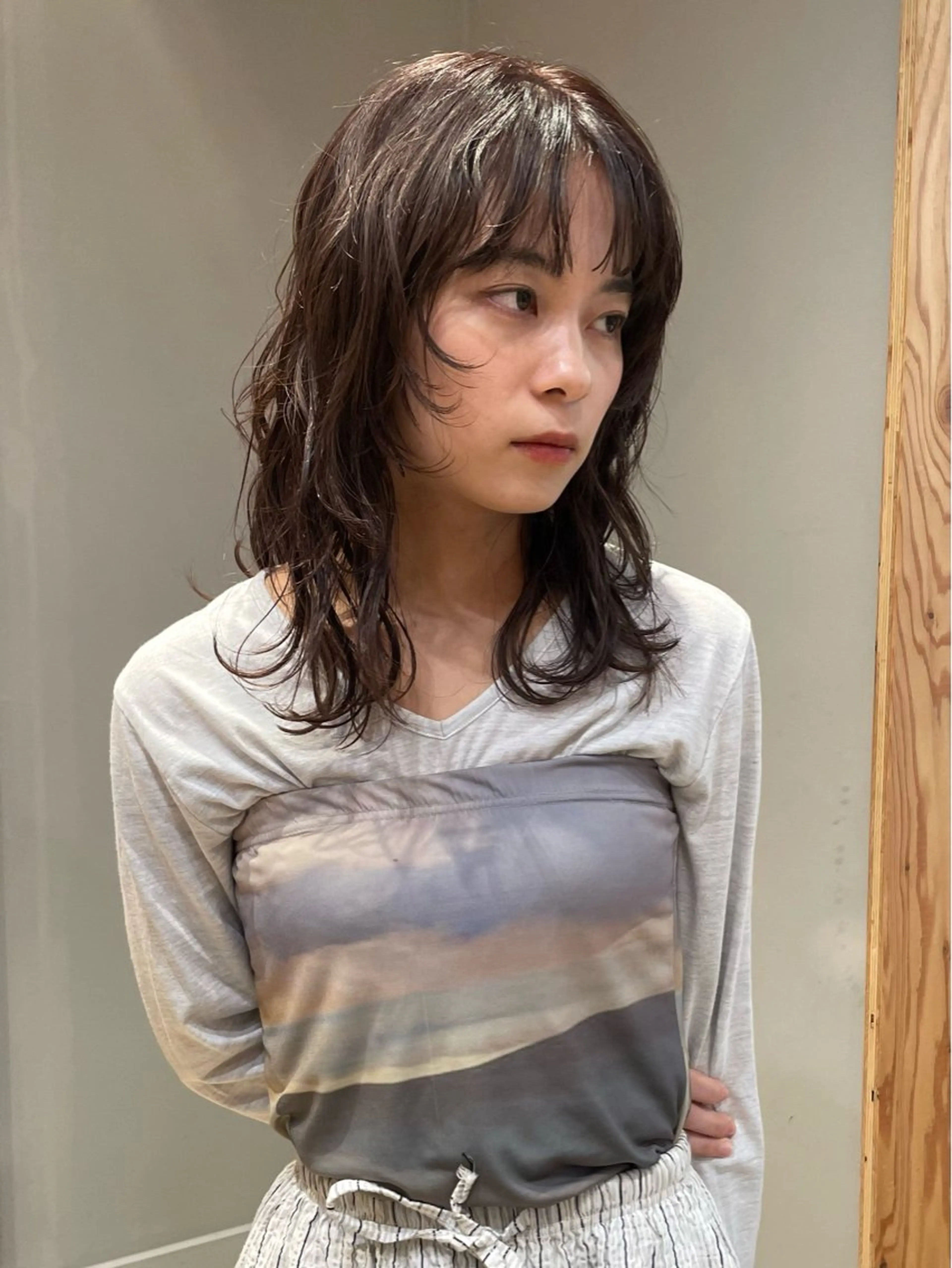 ミディアム パーマ ミディアムパーマ 原宿/ケパーマ 🧺ユウマのヘアスタイル