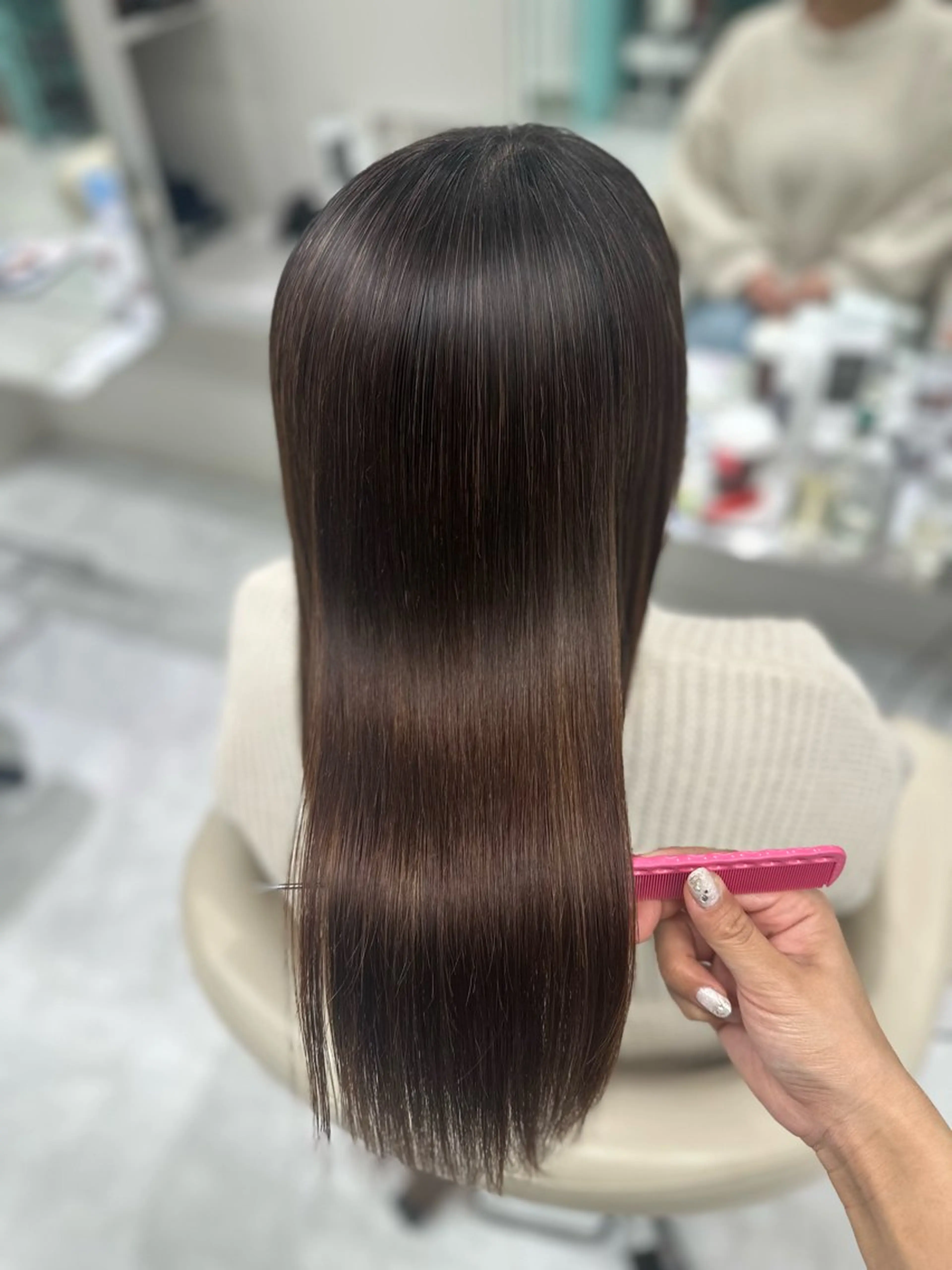 ロング パーマ 縮毛矯正 LUPI byLee MIUのヘアスタイル