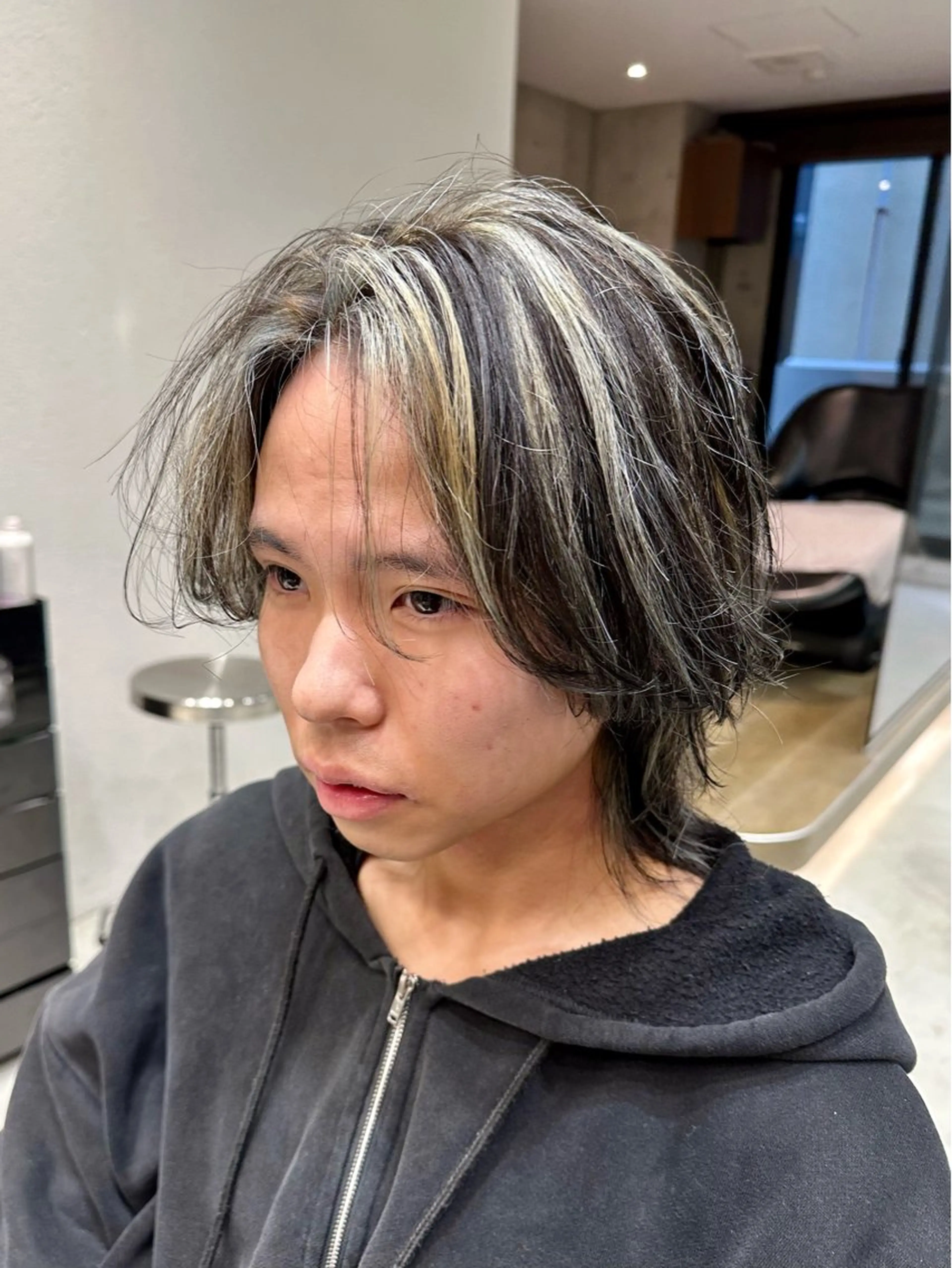 ミディアム カラー メンズ カット ヘアカラー 横浜/メンズ特化/ Farbe/田中颯斗のヘアスタイル