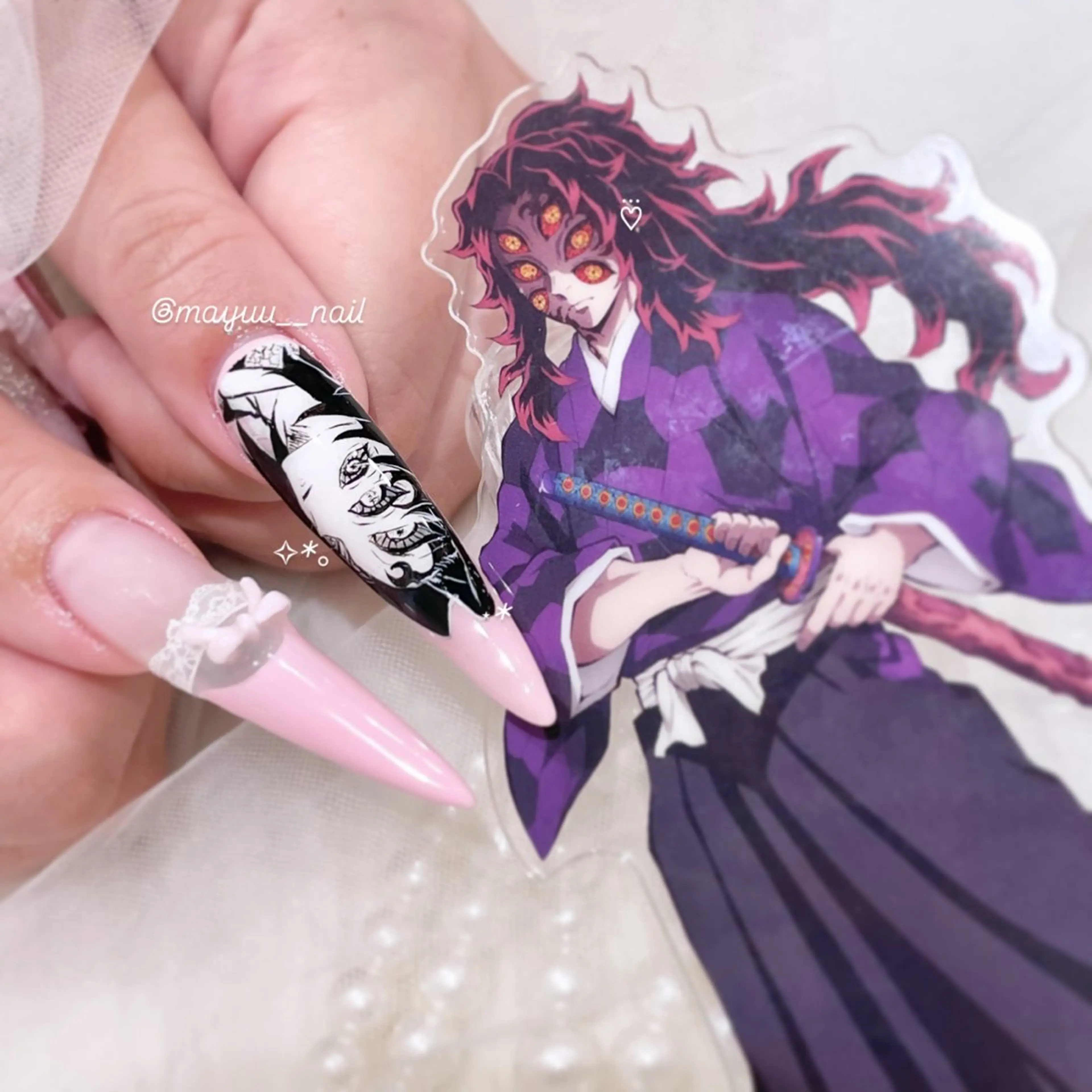 ネイル アートネイル 🎀 Mayu 🎀痛ネイルのネイルデザイン