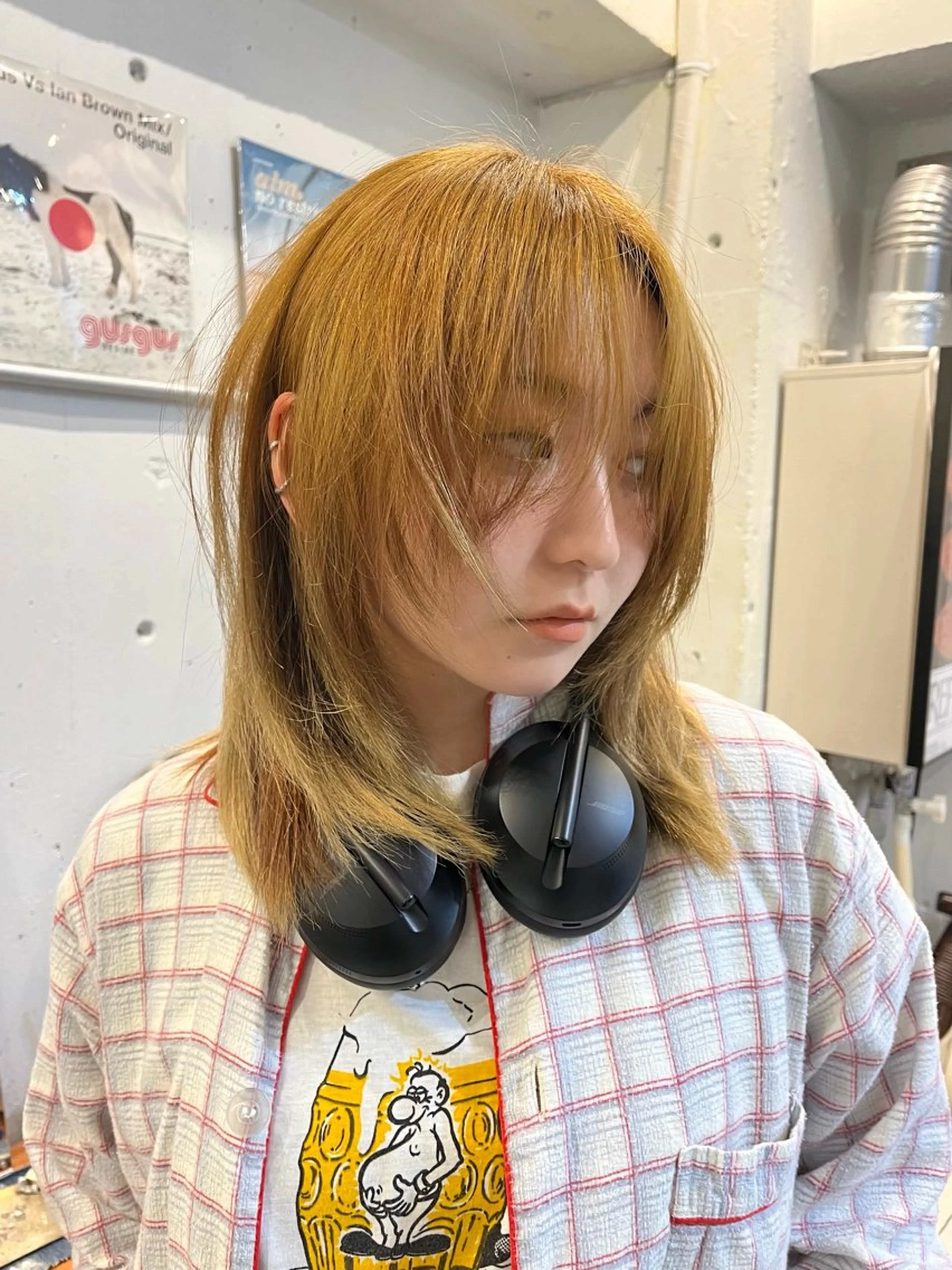 ミディアム カラー ブリーチ ダブルカラー ブリーチなしカラー カット ヘアカラー トリートメント kosoraレイヤー ハイトーン/デザインのヘアスタイル