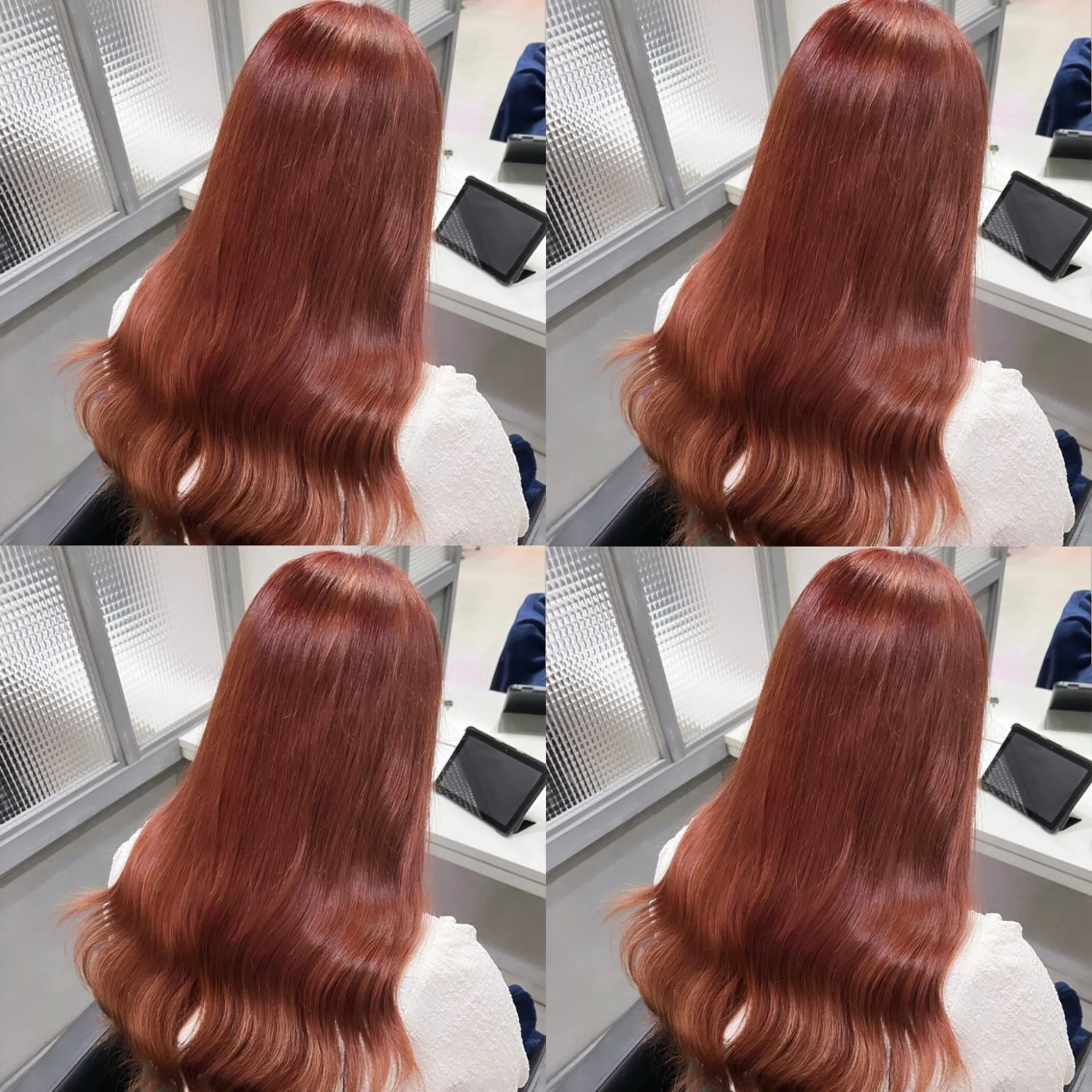 セミロング カラー ヘアカラー トリートメント 🦋REISA🦋 エクステ×ハイトーンのヘアスタイル