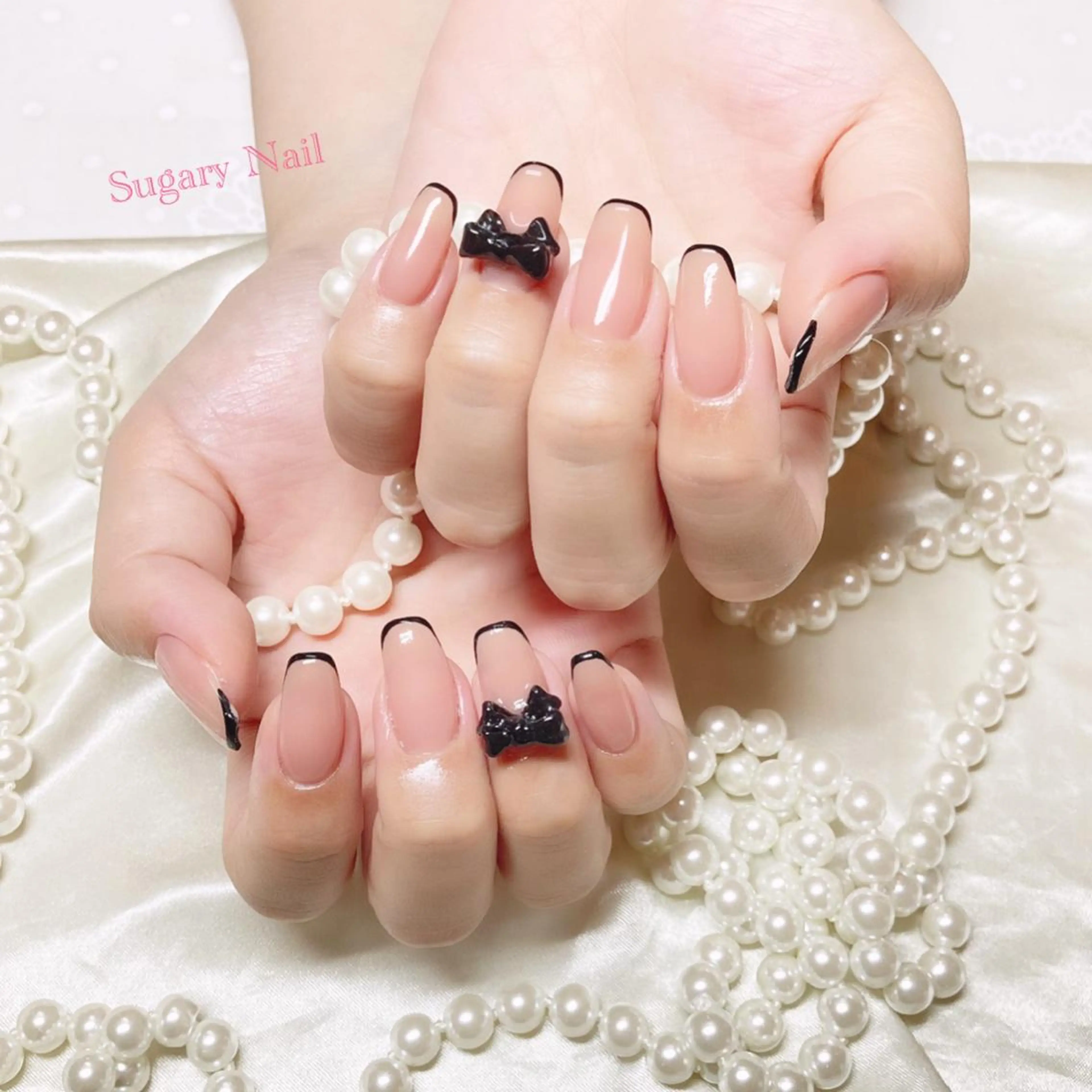 ネイル フレンチネイル ハンドネイル SugaryNail Rinaのネイルデザイン