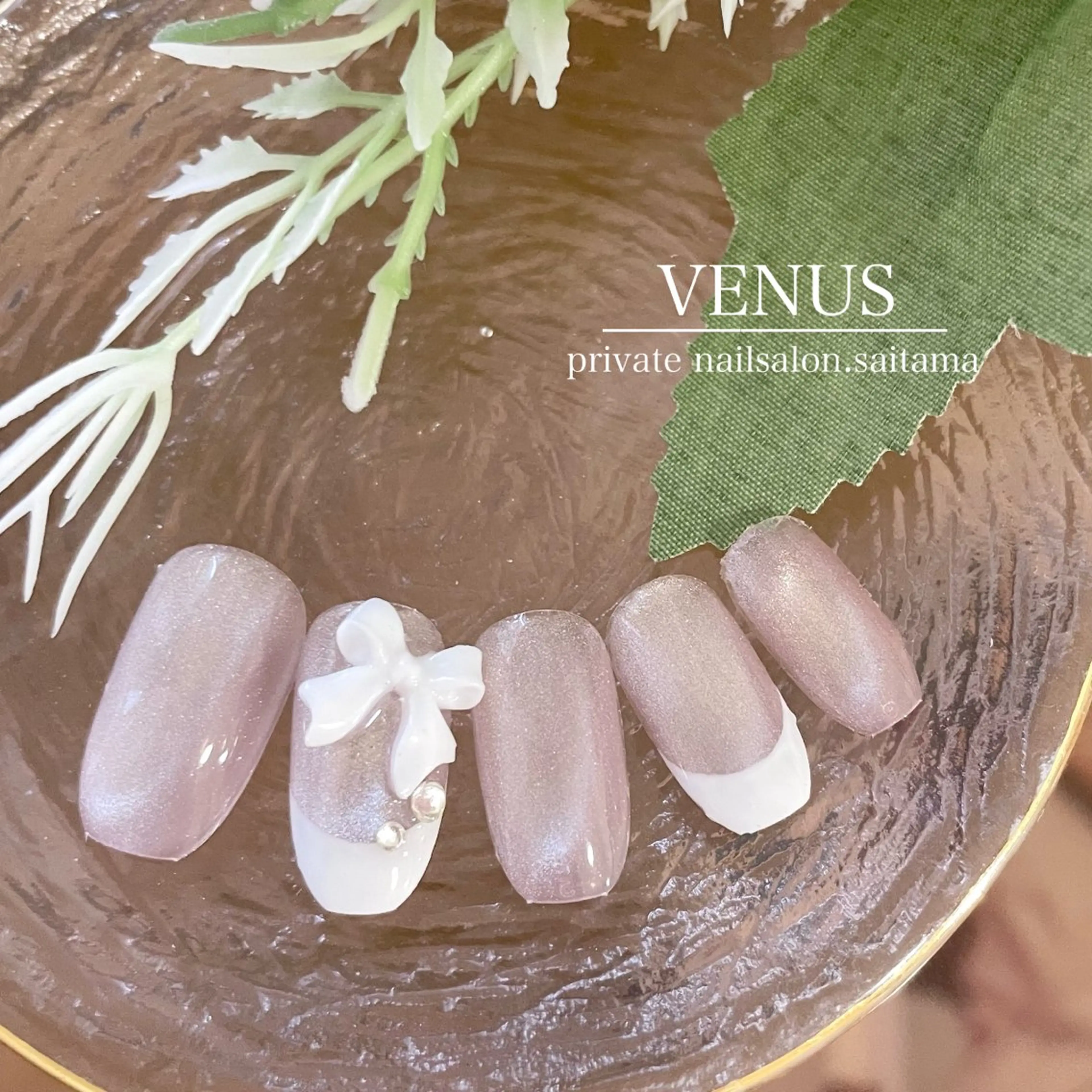 ネイル リボン nailsalon VENUSのネイルデザイン