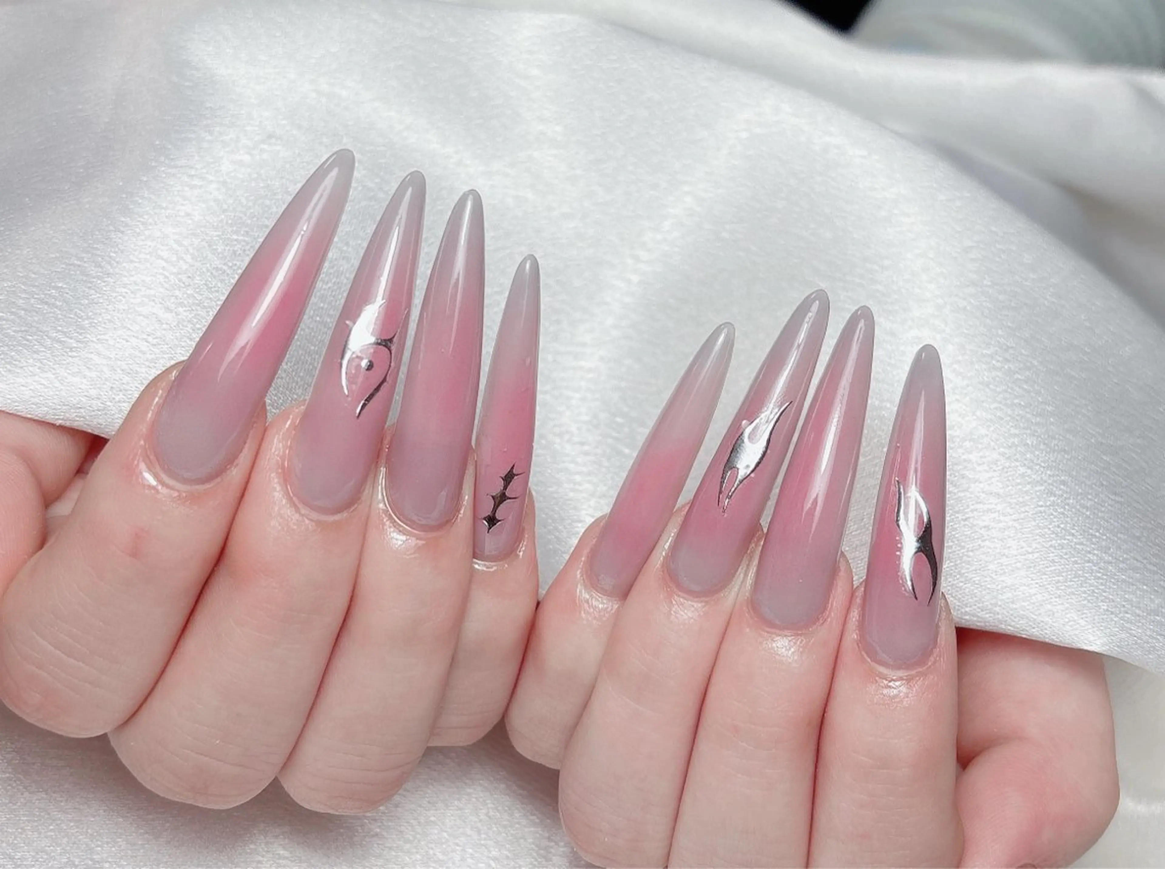 ネイル ハンドネイル Aura  Nail 長さだし/パラジェルのネイルデザイン