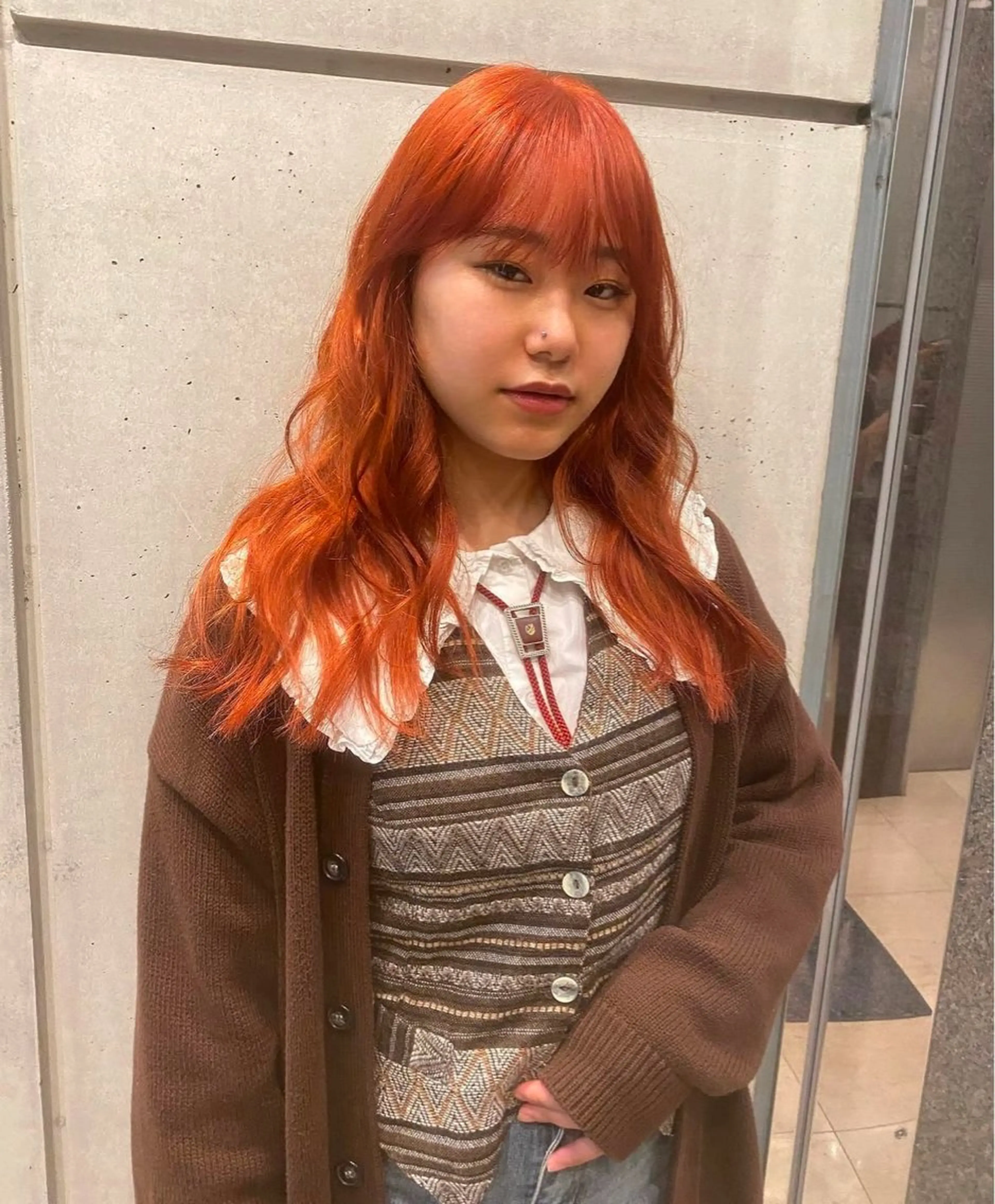 ロング カラー ヘアアレンジ abe yuikaのヘアスタイル