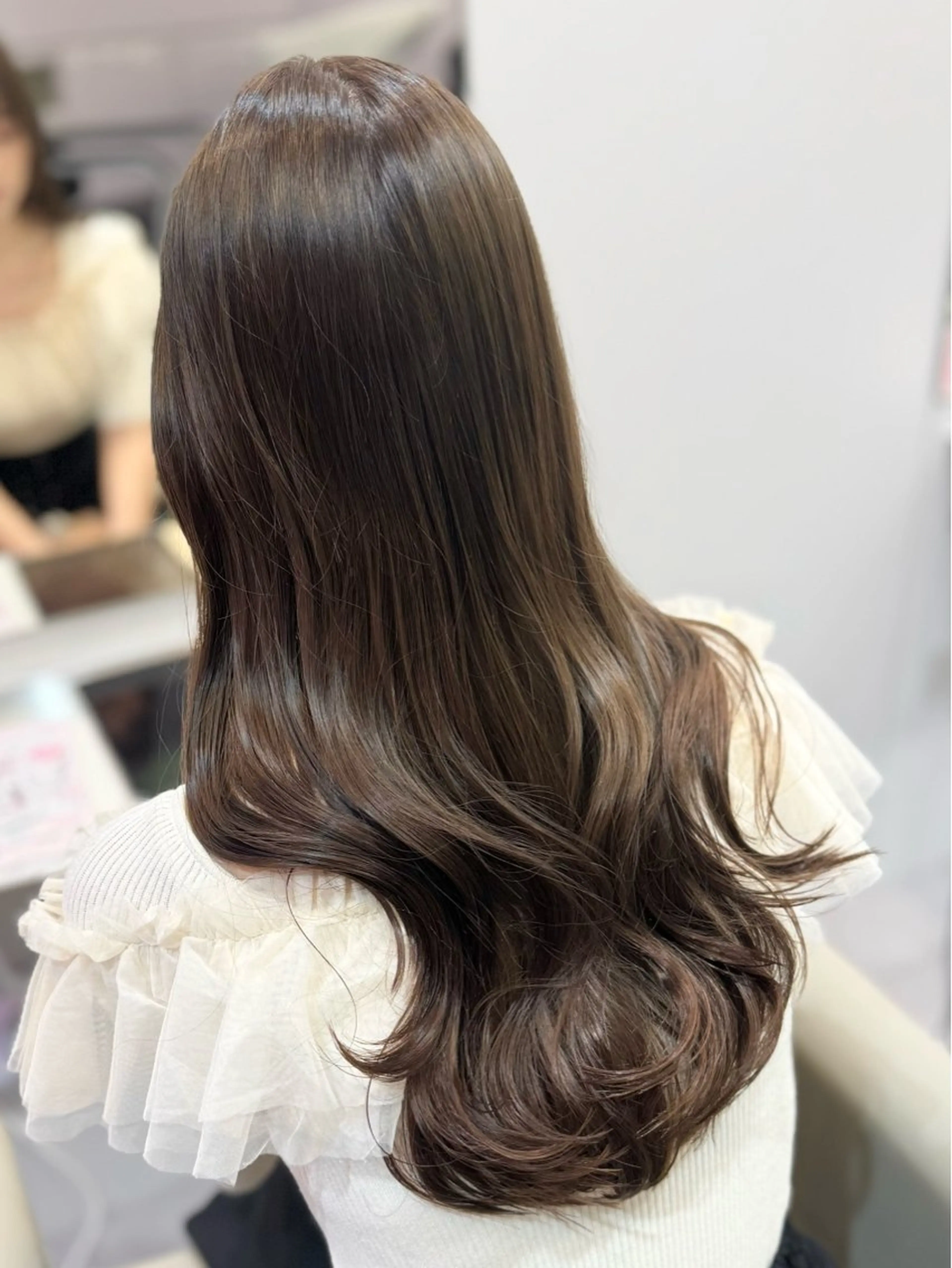 ロング カラー amane໒꒱うる艶 ブリーチ透明感カラーのヘアスタイル