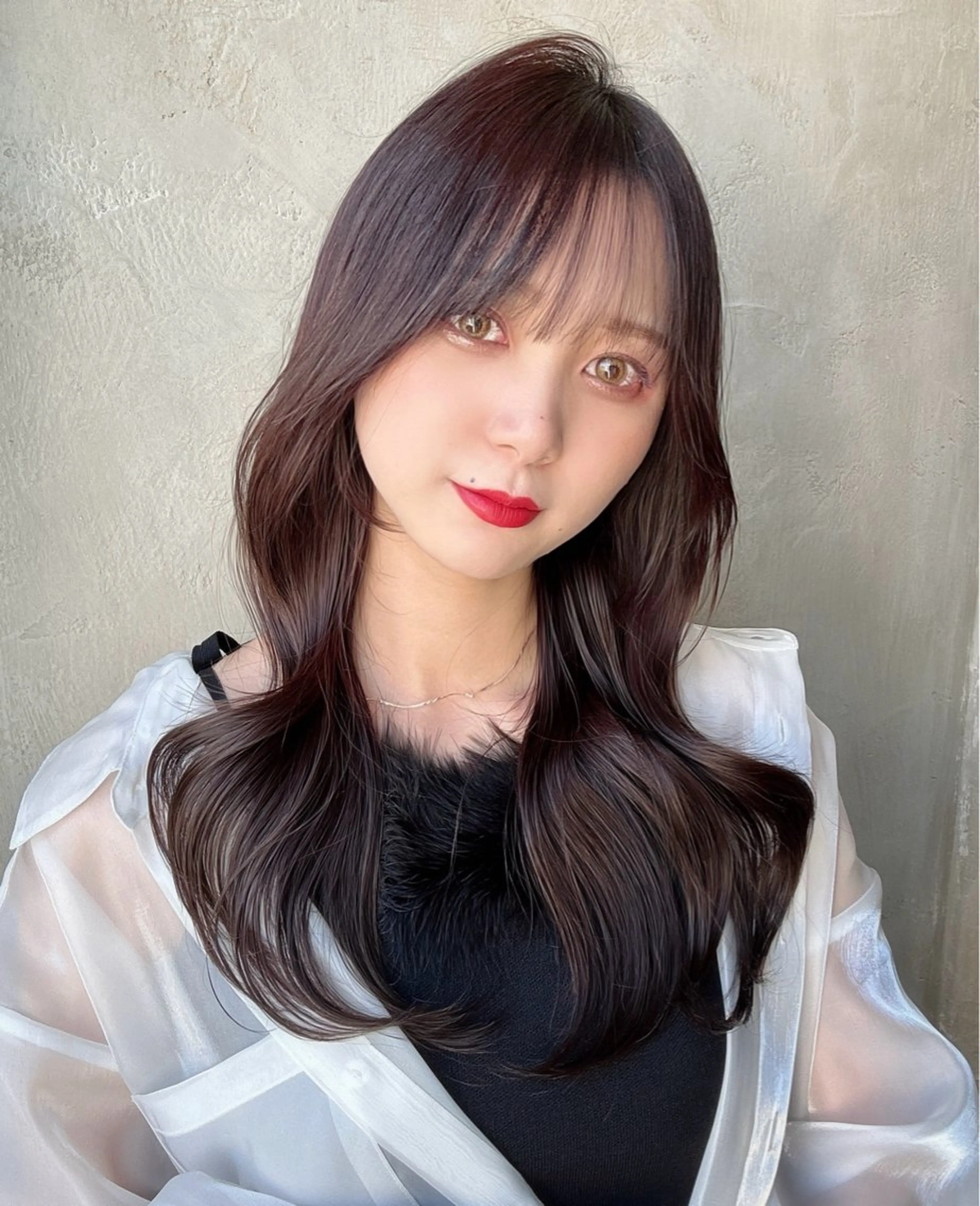 ロング 新宿✨顔周りカット 韓国ヘア/坂本亜裟海のヘアスタイル
