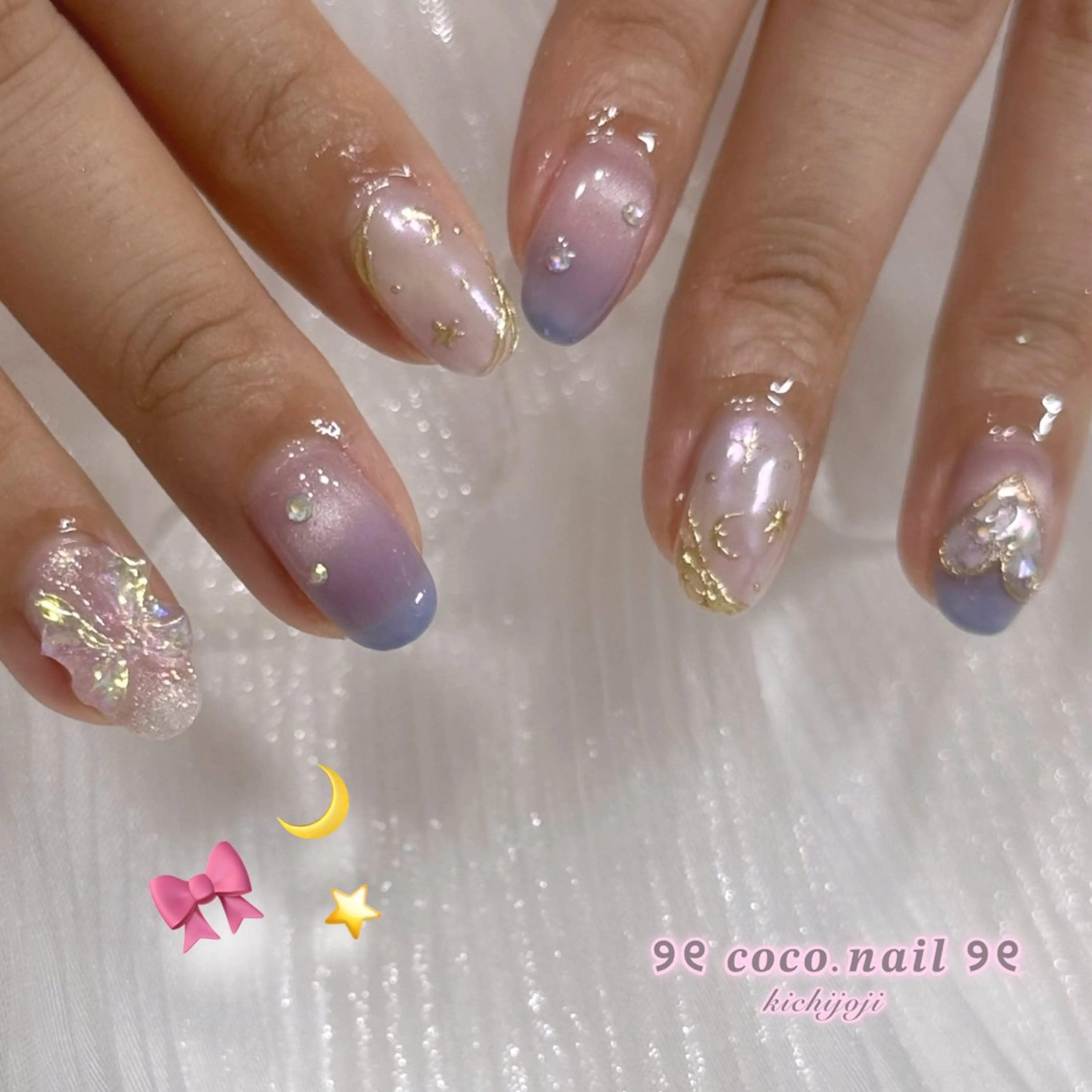 ネイル ハンドネイル フットネイル lili.nail y2k/長さ出しのネイルデザイン