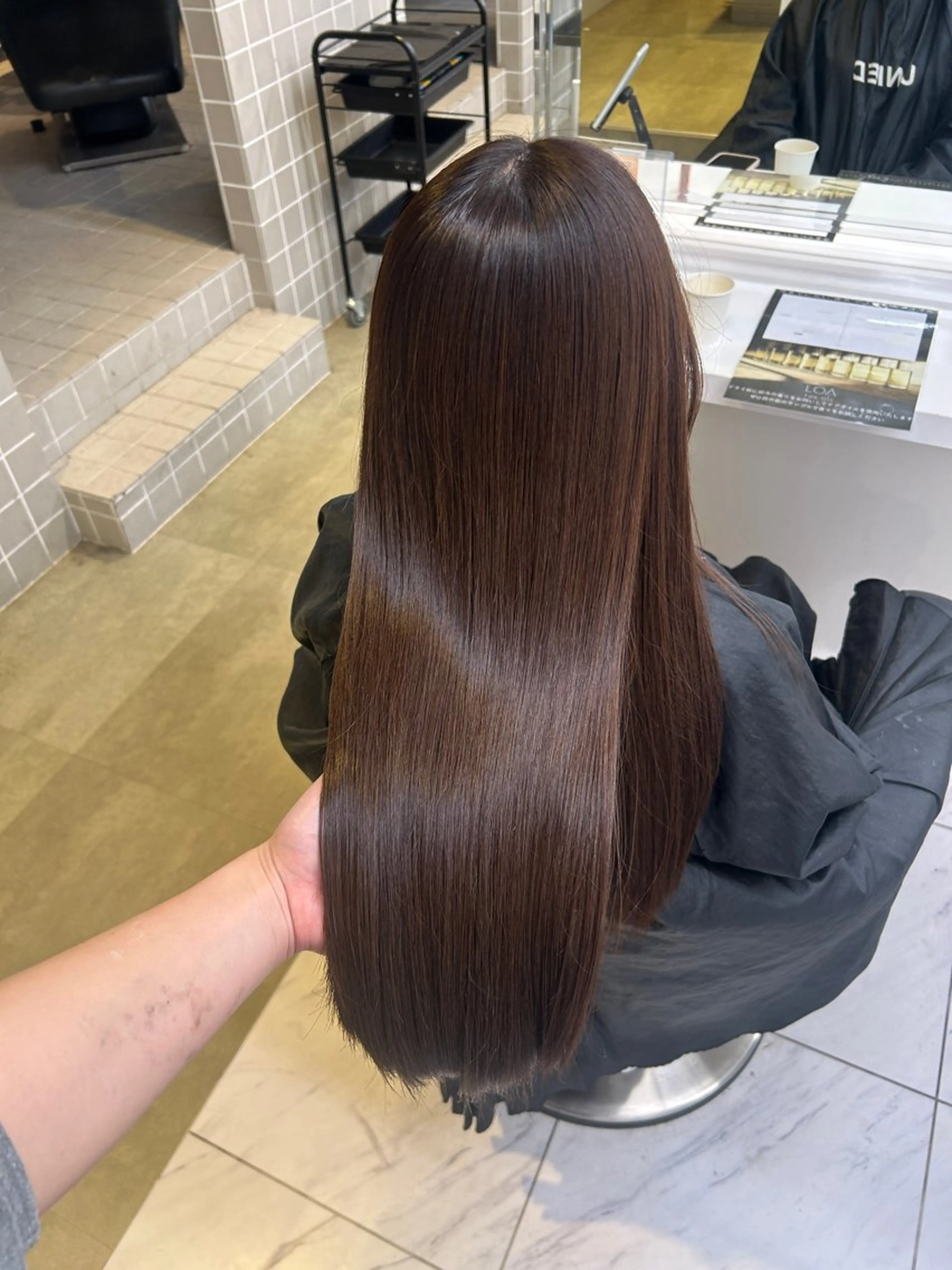 カラー ヘアカラー 🥯縮毛/レイヤー/ ベージュヘア🥯のヘアスタイル