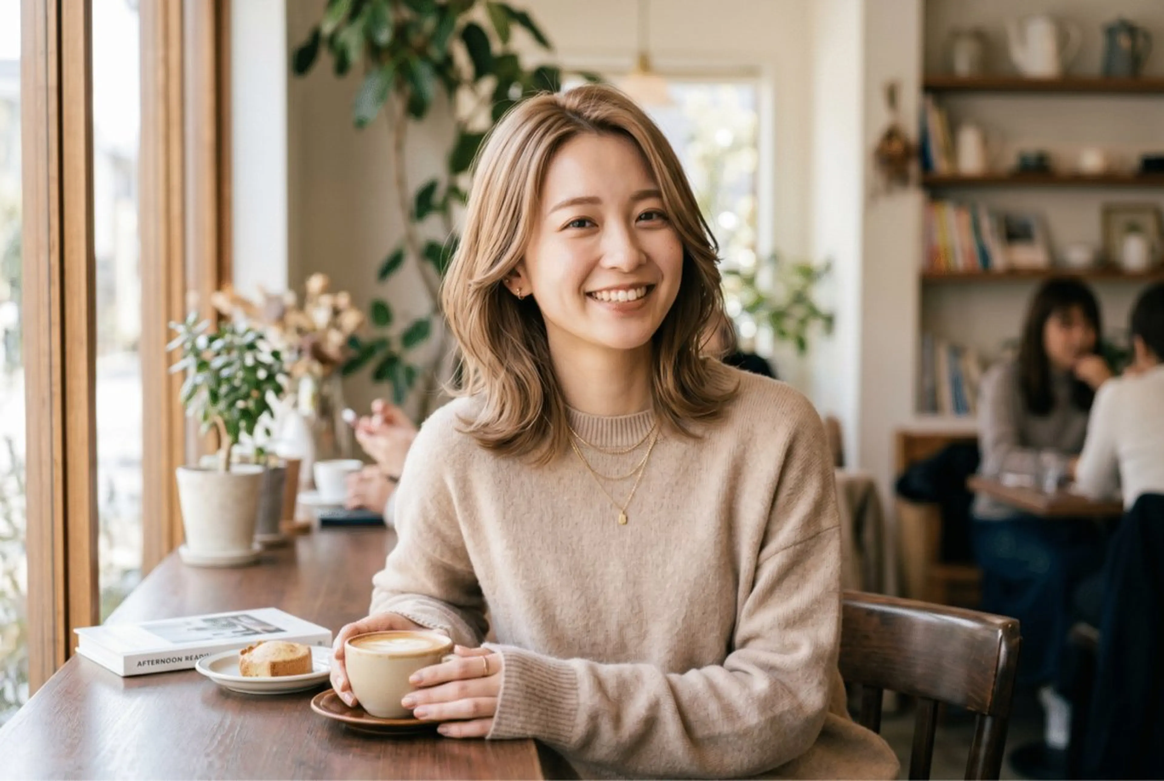 ミディアム カラー 松木 風夏のヘアスタイル