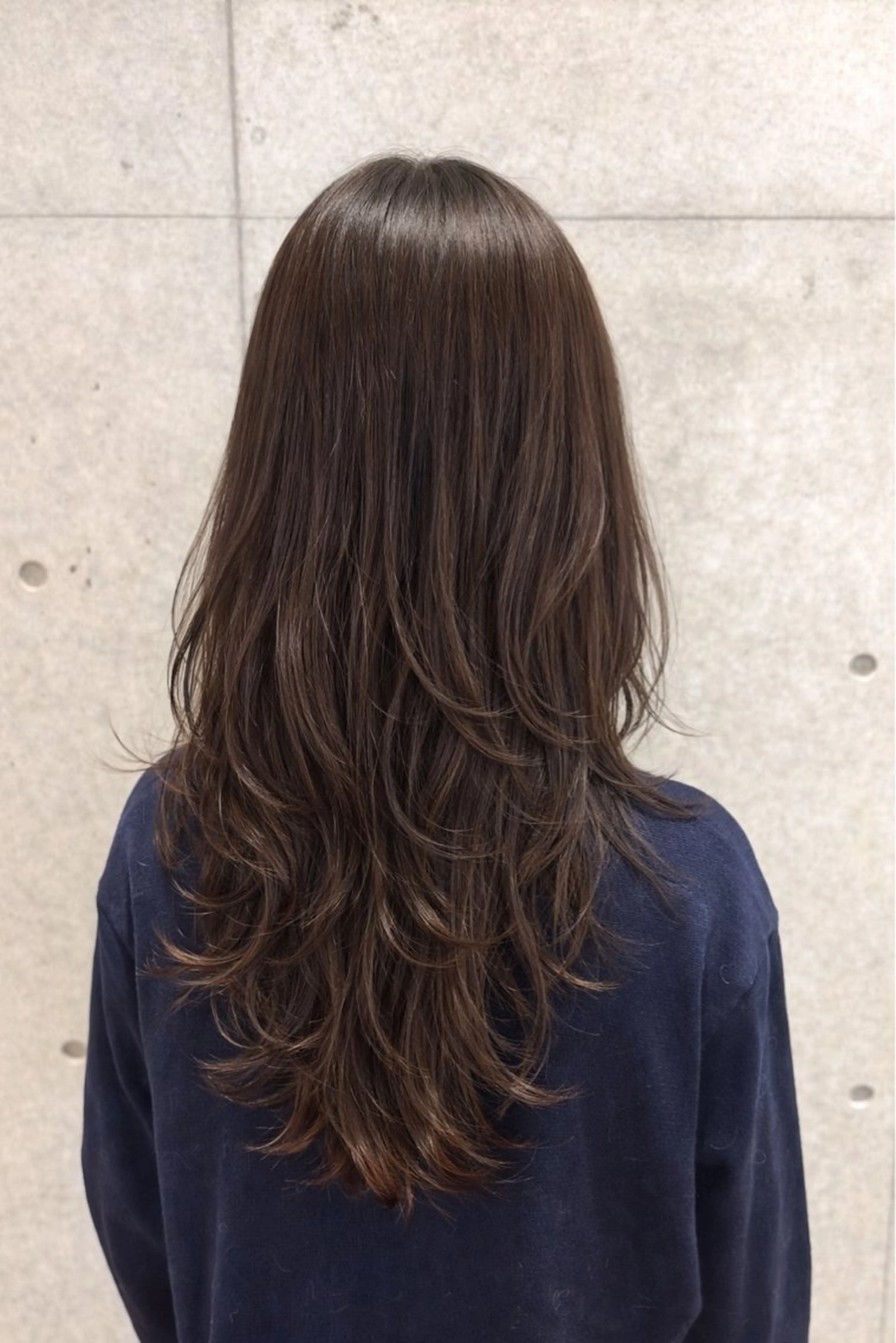 ロング カット 南 菜花のヘアスタイル