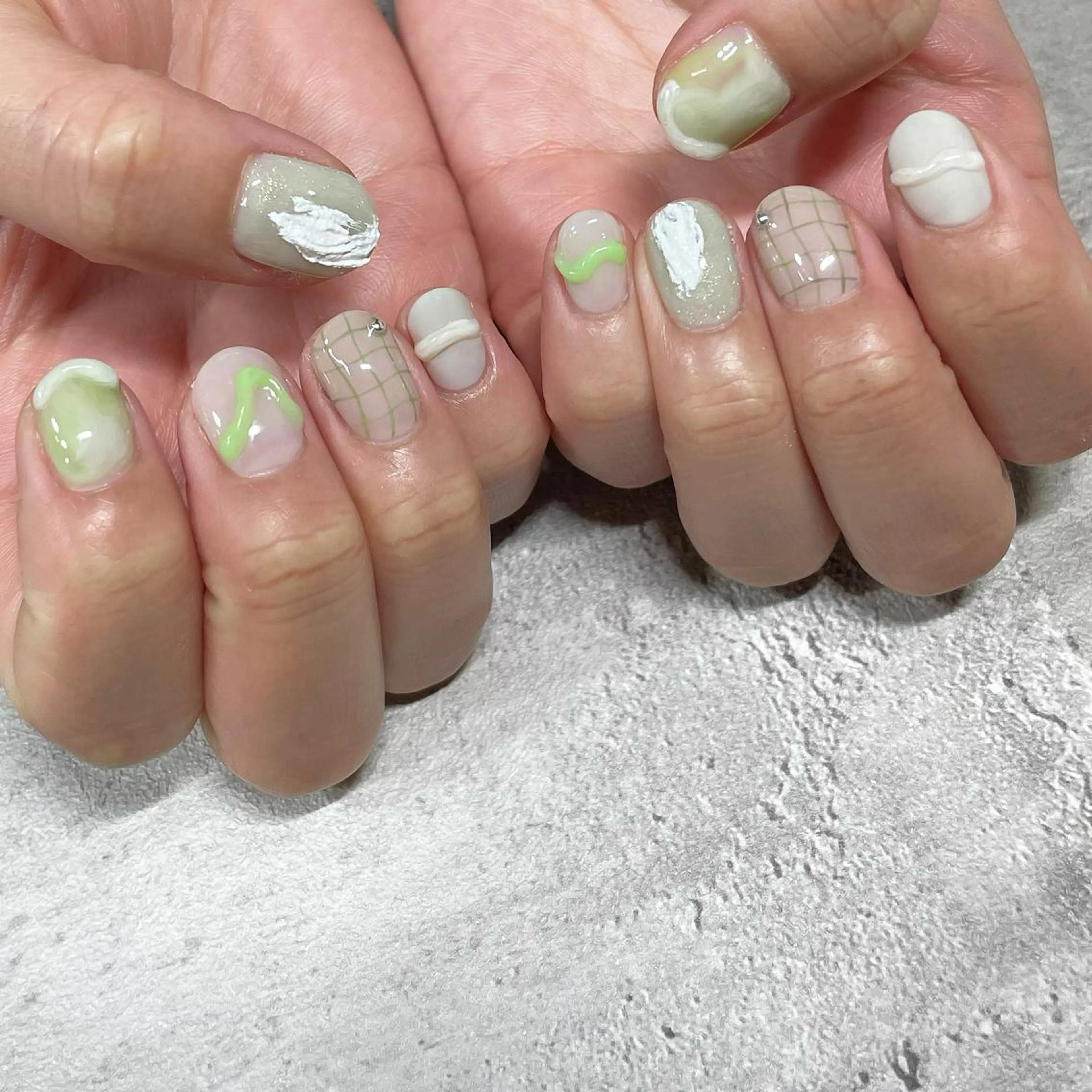 ネイル ジェルネイル 東 千夏のネイルデザイン