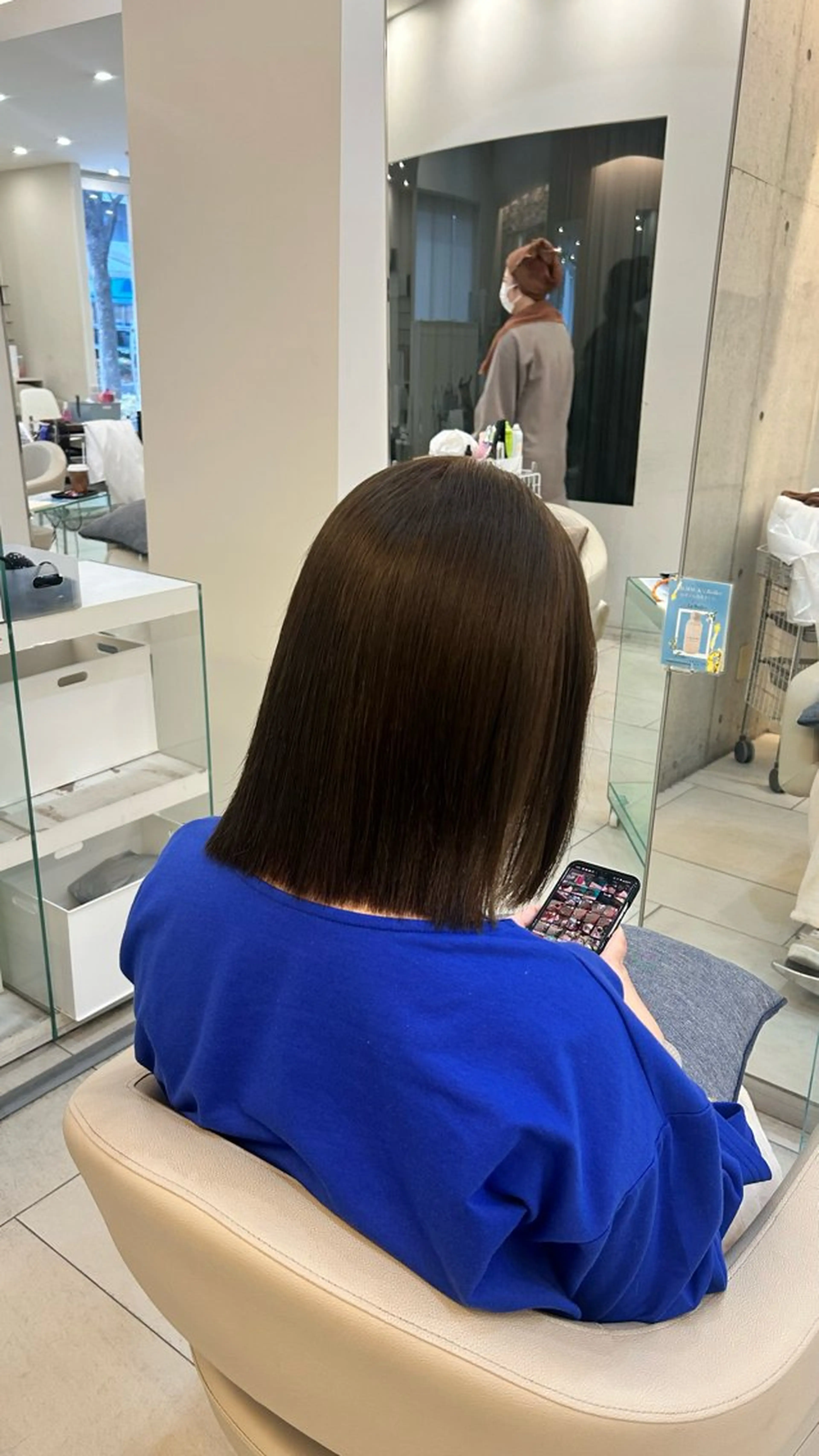 ミディアム カット 🍀似合わせ透明感 カラーアヤナ🍀のヘアスタイル