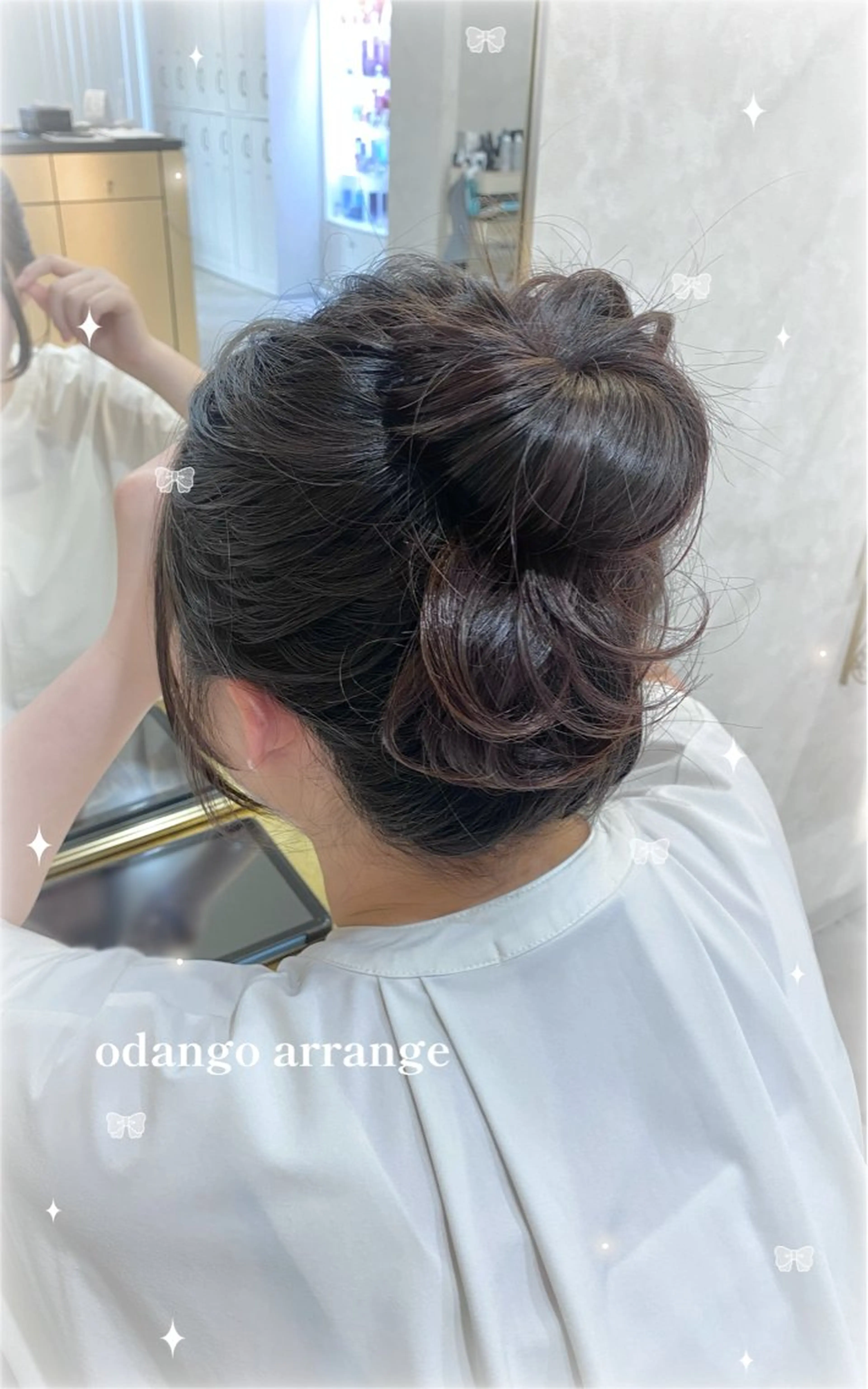 ロング ヘアアレンジ お団子ヘア 浴衣 河野 葉月のヘアスタイル