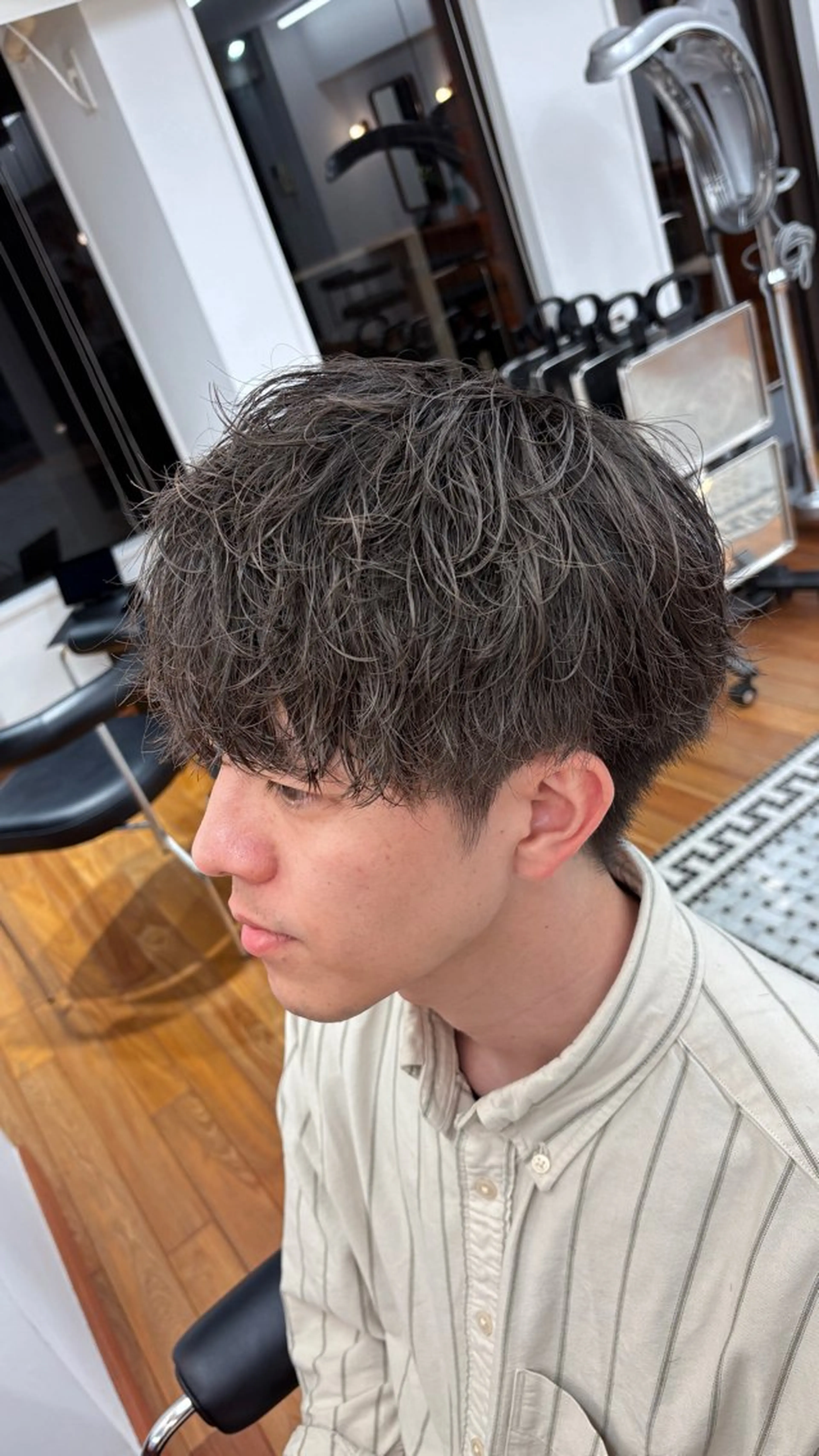 ショート メンズ マッシュ メンズパーマ THE DAY TOKYO  men’s cut 表参道/青山所属・メンズカット 髙橋創のヘアスタイル