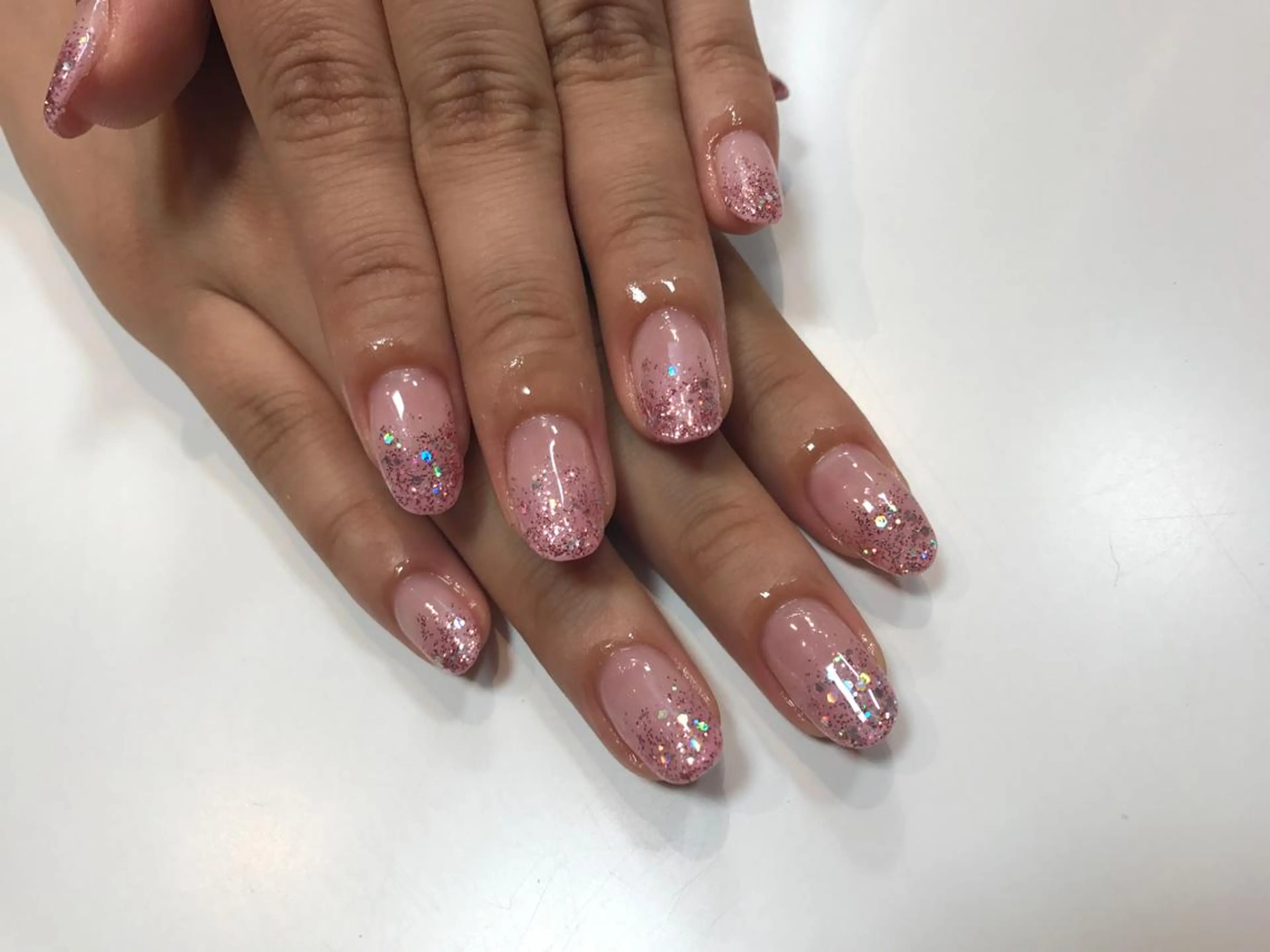 ネイル グラデーション ラメ(グリッター) ラメグラデーション Charme. NOBUKOのネイルデザイン