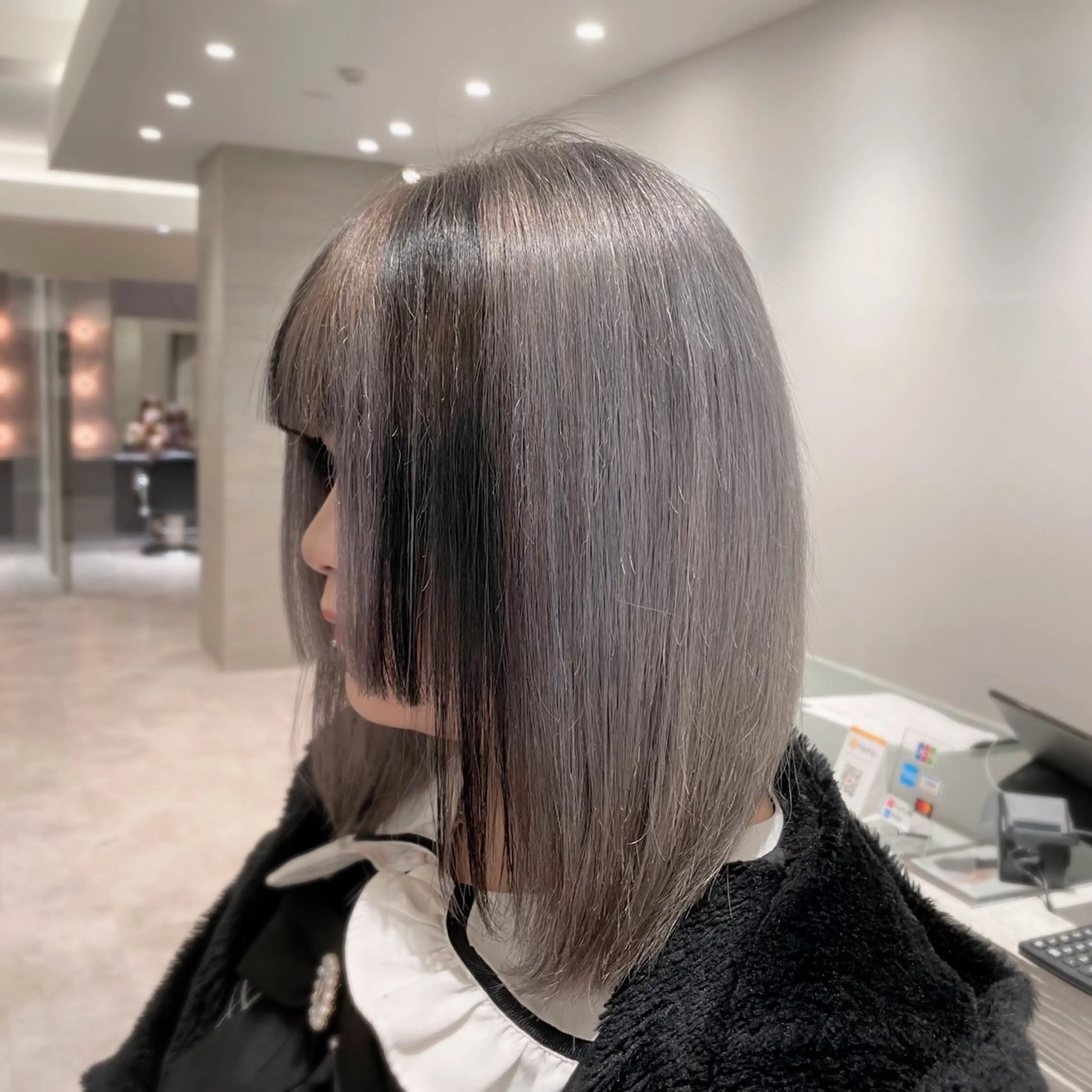 ミディアム カラー デザインカラー ヘアカラー .⋆⟡💖 Marin💖⟡⋆.のヘアスタイル