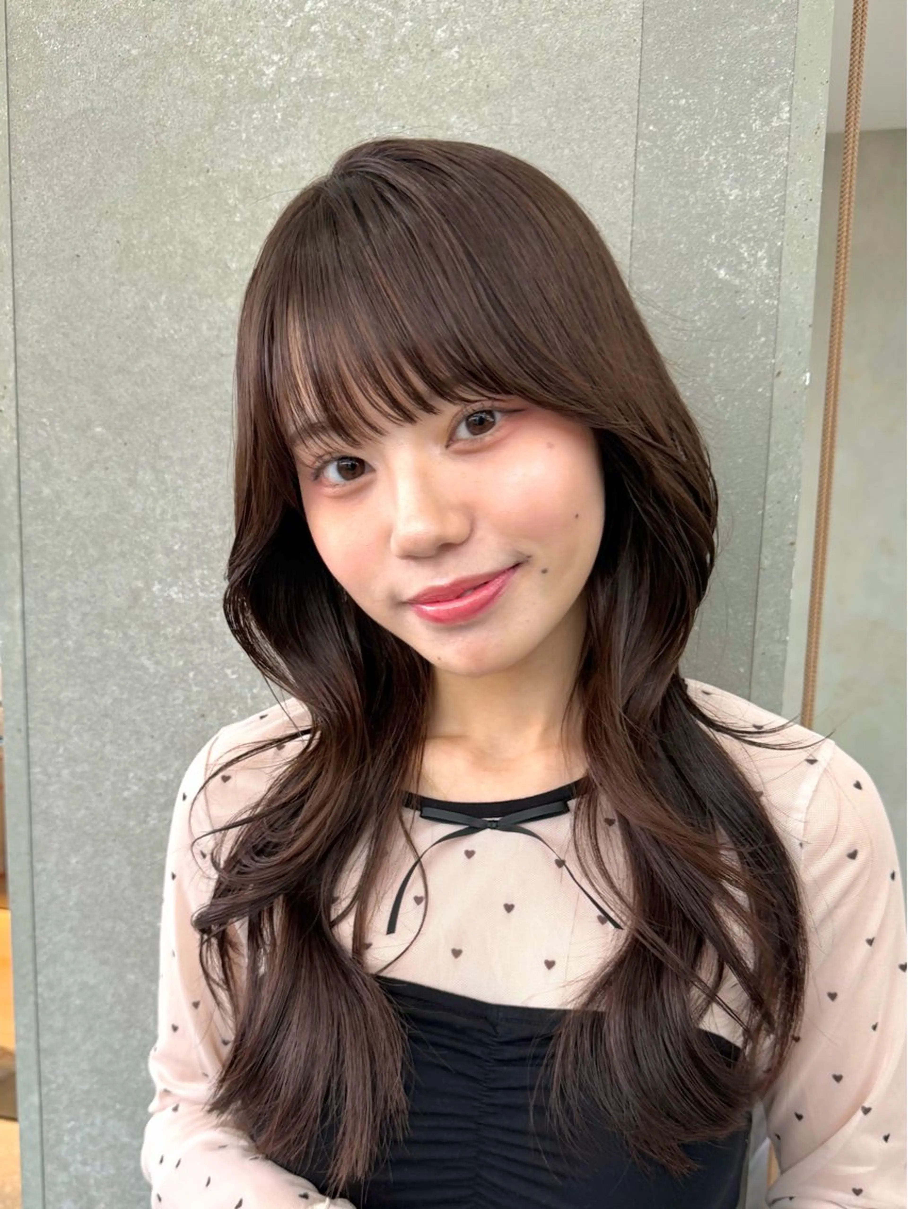 ロング カラー 韓国風ヘア レイヤーカット ヘアカラー 巻ける縮毛矯正✨ ボブ/ショートともきのヘアスタイル