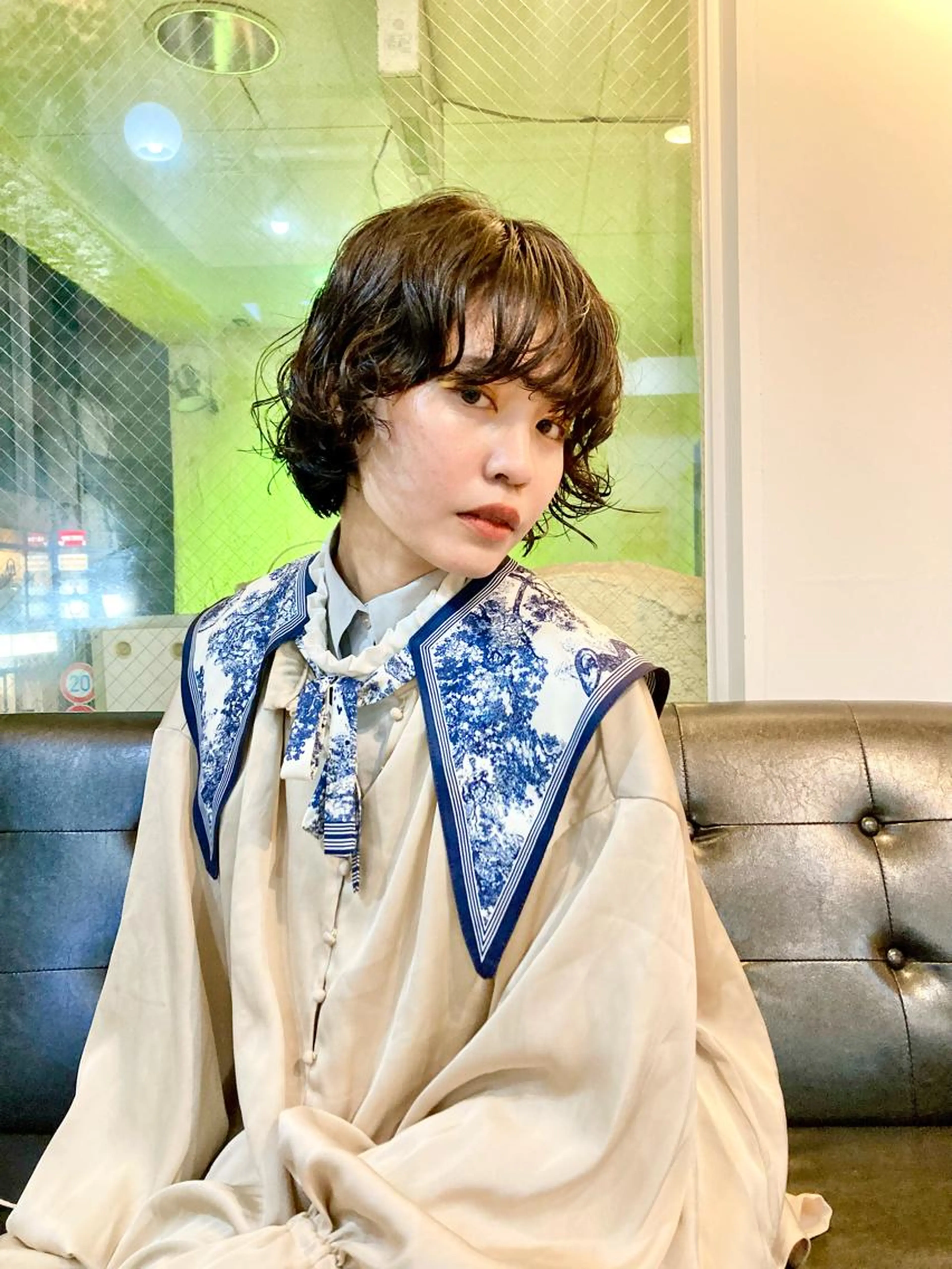 ナチュラルパーマ+カット＋システムトリートメント。ブリーチや、ストレート、ハイダメージ毛髪の方は追加料金が必要です。の写真