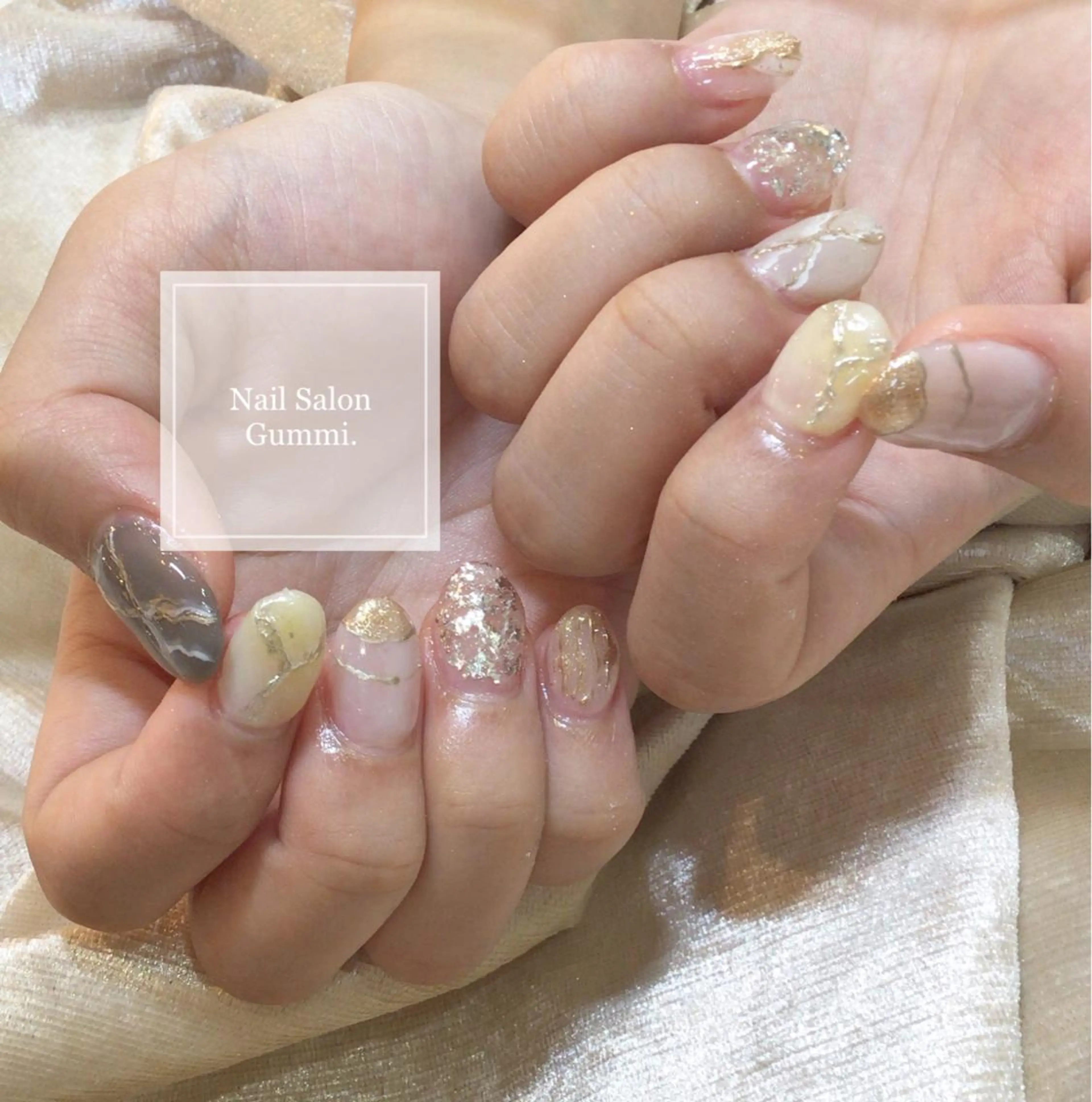 ネイル キラキラネイル 韓国ネイル ラメ(グリッター) ミラーネイル ニュアンスネイル Nail Salon Gummi.のネイルデザイン