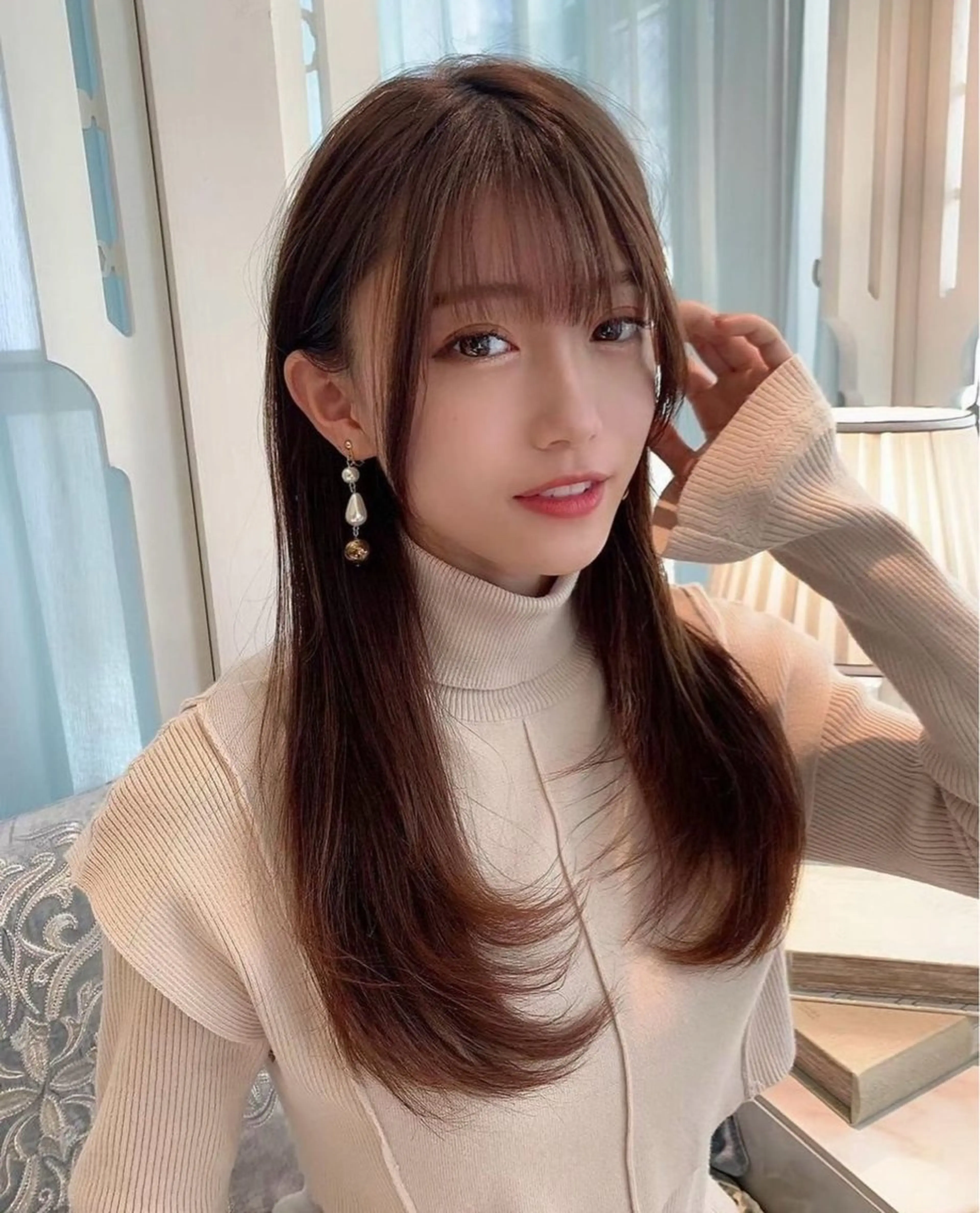 カラー ❤️ブリーチなし💚 ダブルカラー平野実花のヘアスタイル