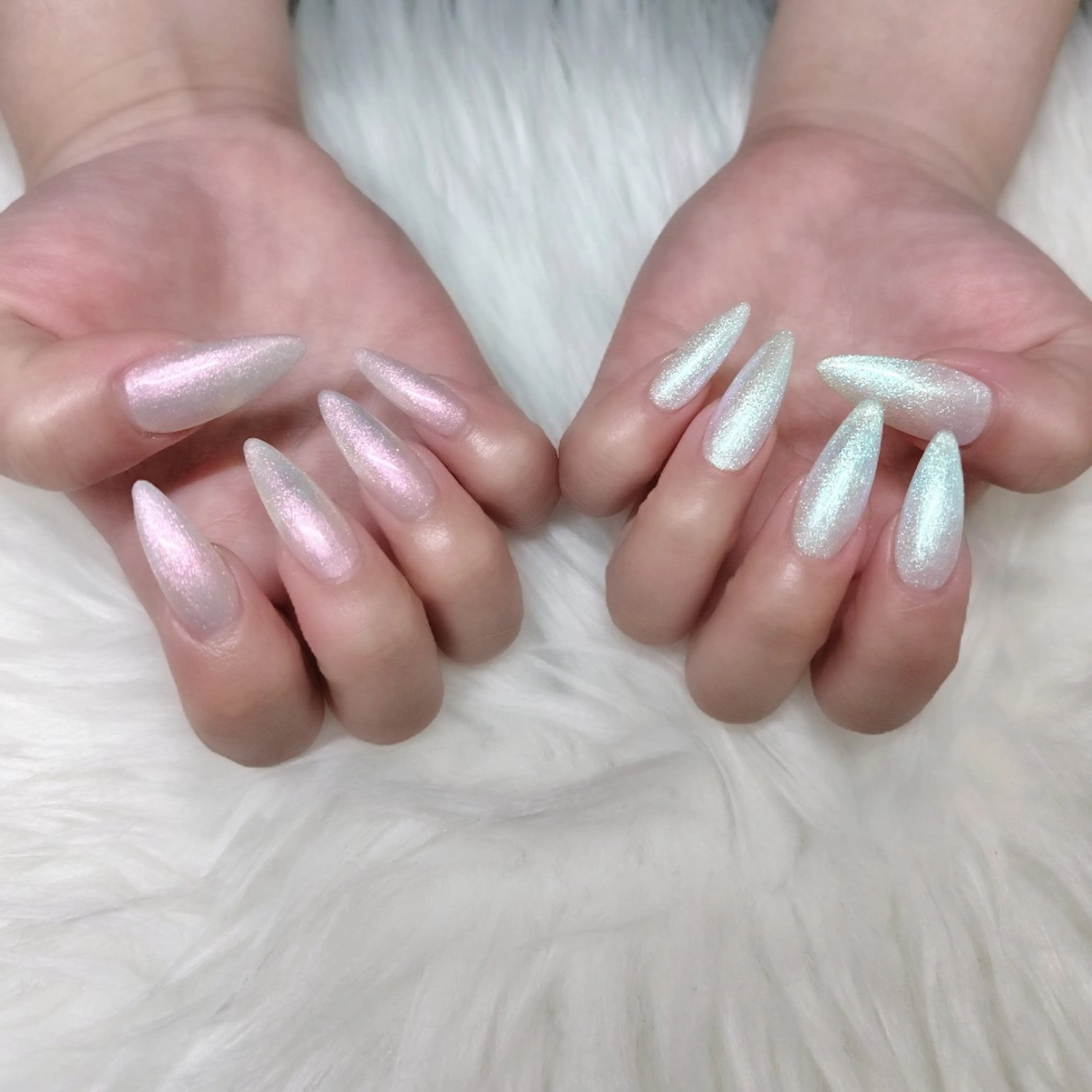 ネイル 長さ出し ジェルネイル ラメ(グリッター) ワンカラーネイル パラジェル ハンドネイル Bianca浦和西口 ⭐mitoのネイルデザイン