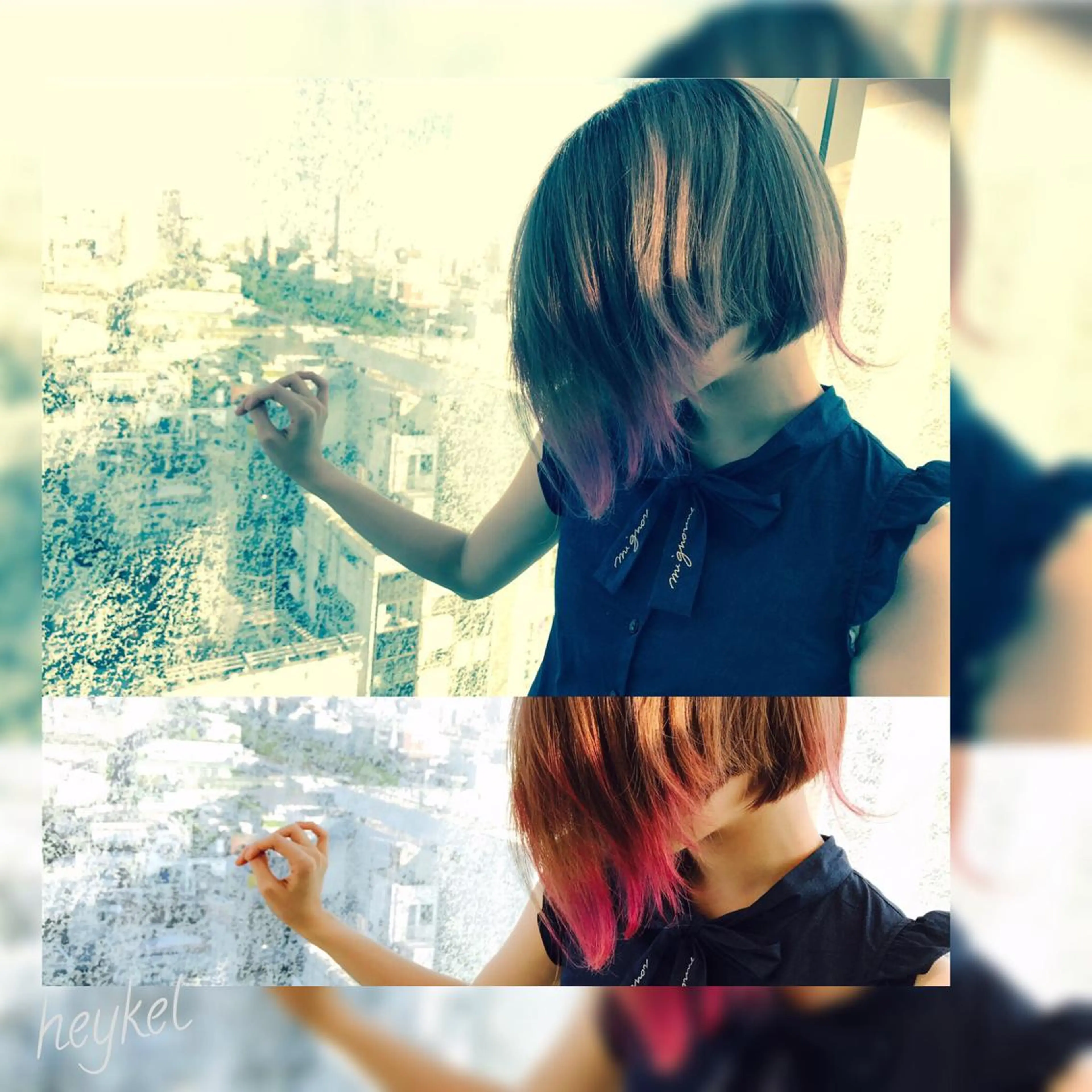 ショート カラー ヘアアレンジ ピンクカラー Re:ta KANZOの眉毛・アイブロウイメージ