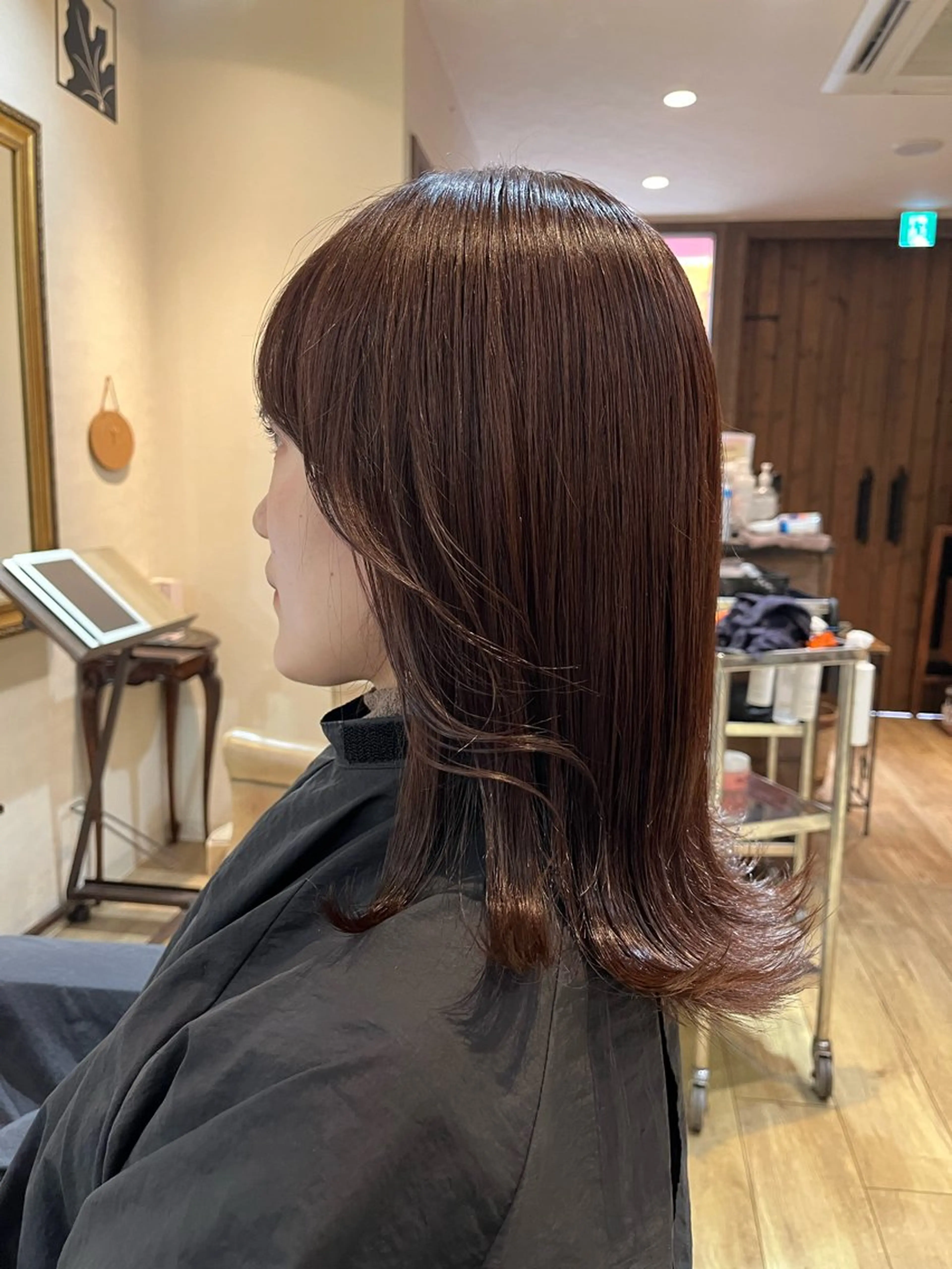 ミディアム カラー ブラウンカラー ヘアカラー 中園康 /カラー/ブリーチのヘアスタイル