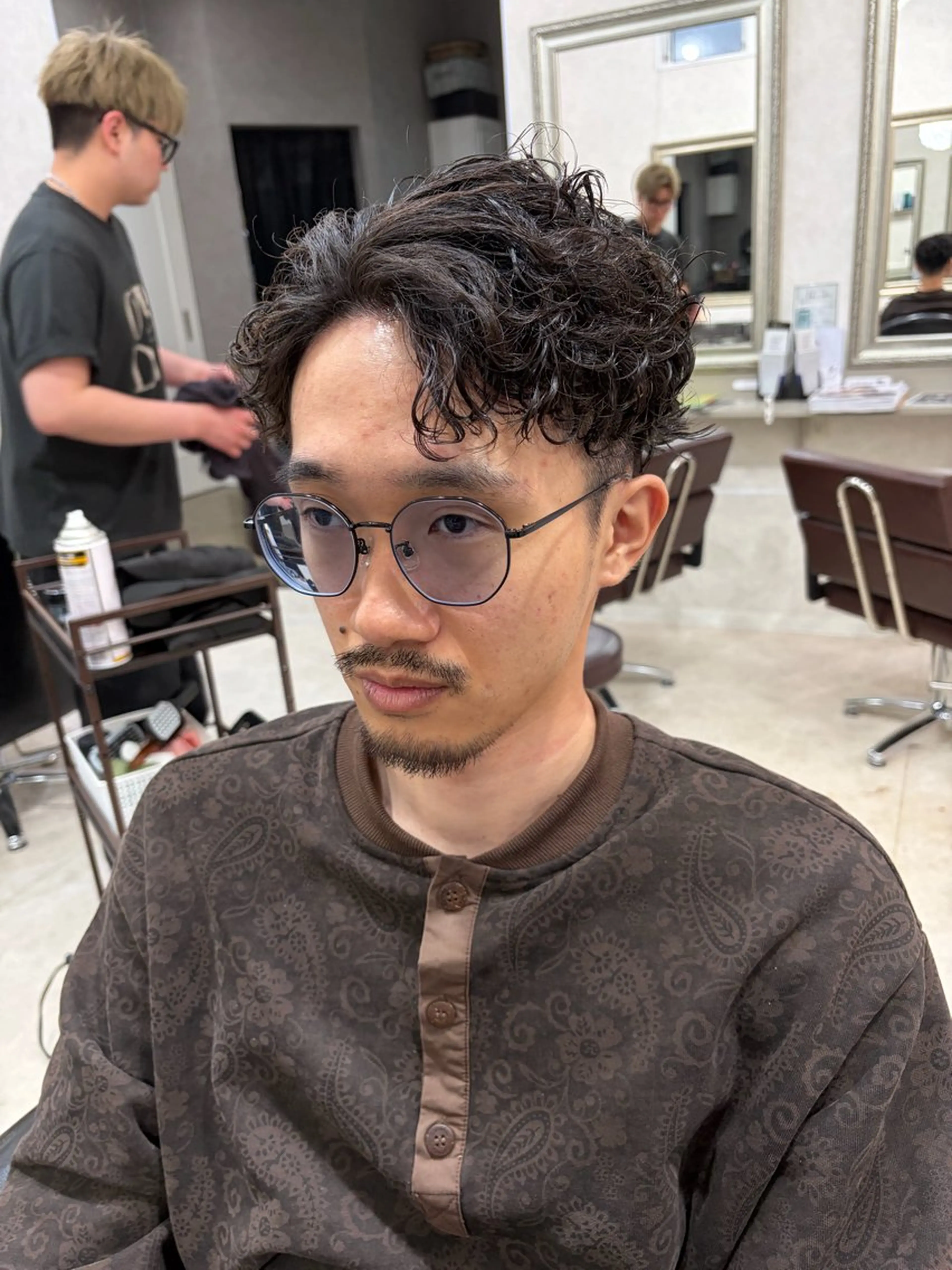 メンズ カット パーマ ＆tigre 佐藤秀太のヘアスタイル