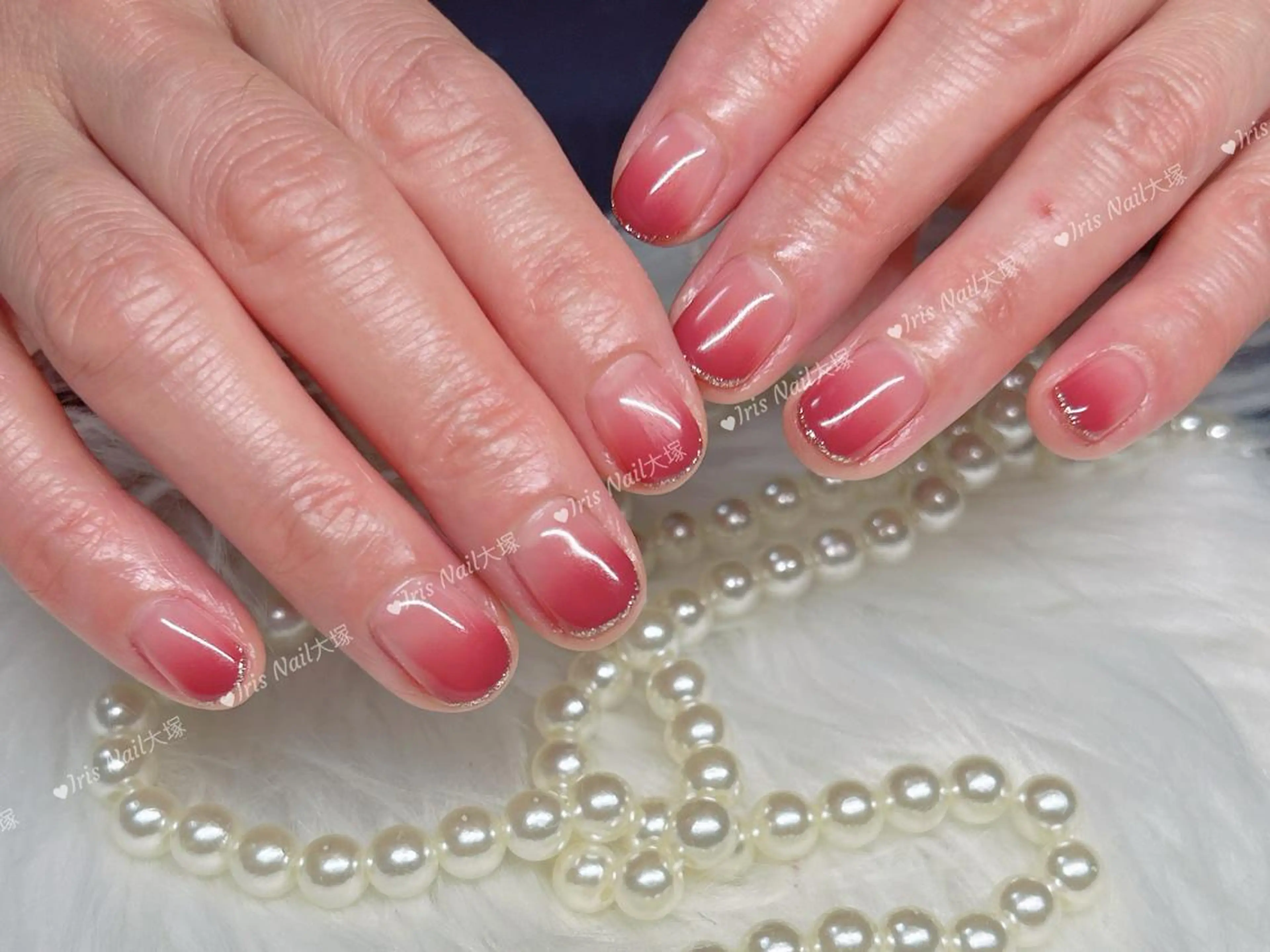 ネイル フレンチネイル ハンドネイル ハンドケア 🍒IRIS Nail🌸のネイルデザイン