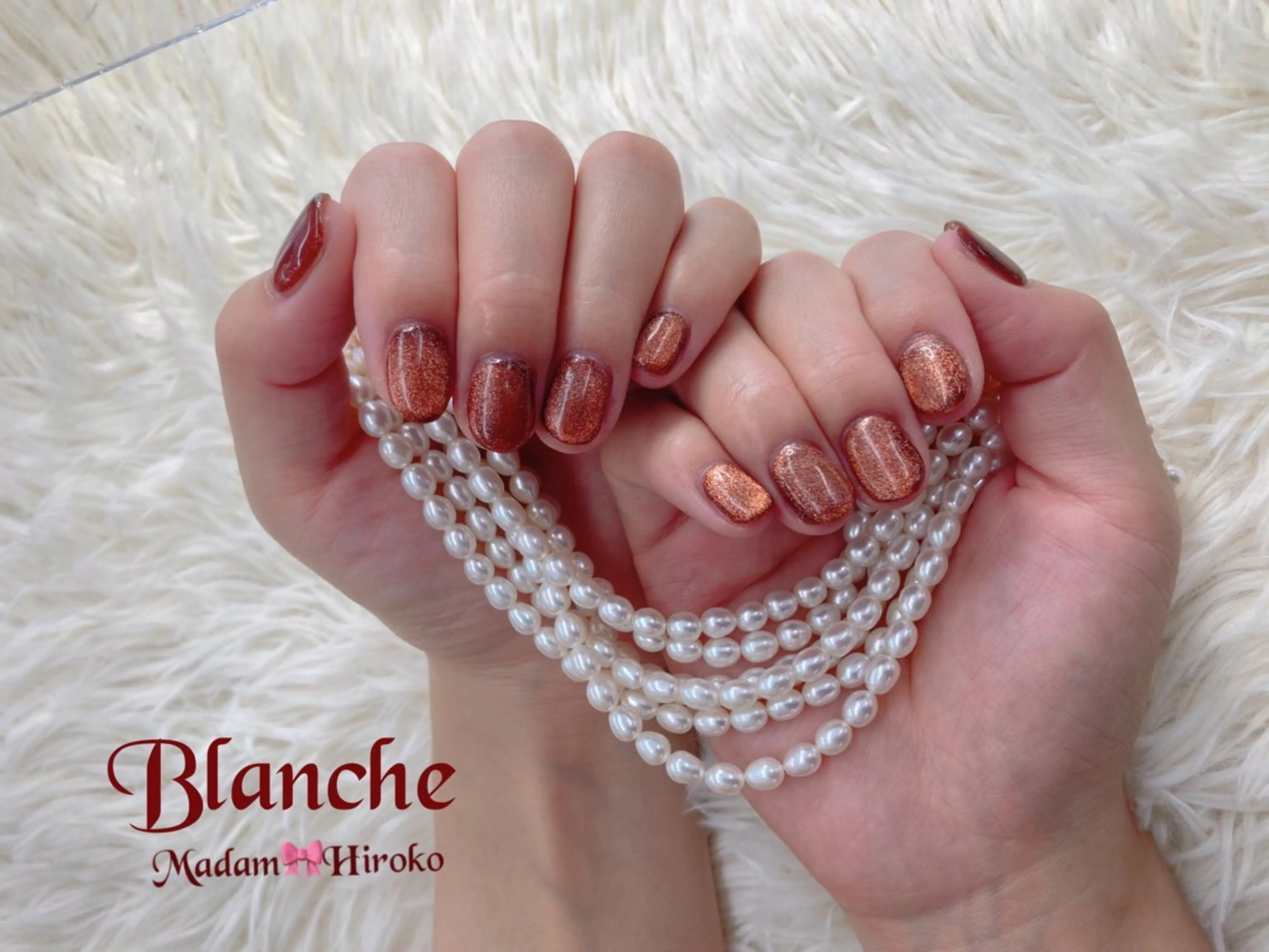 ネイル ブラウン ジェルネイル マグネットネイル Lianネイル 寛子Lianのネイルデザイン