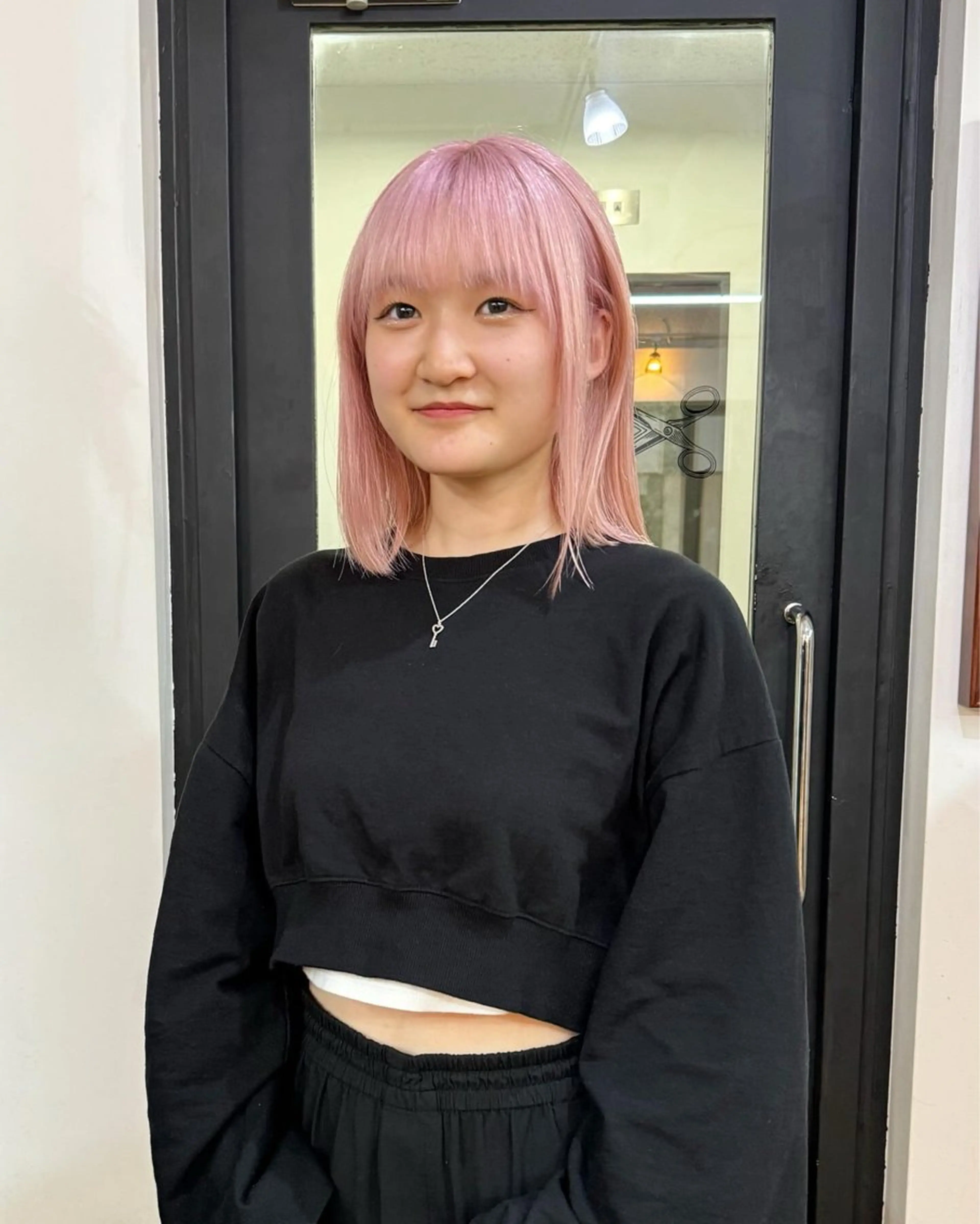 ミディアム カラー ピンクカラー ヘアカラー ブリーチカラーモデル 募集中/ リョウスケのヘアスタイル