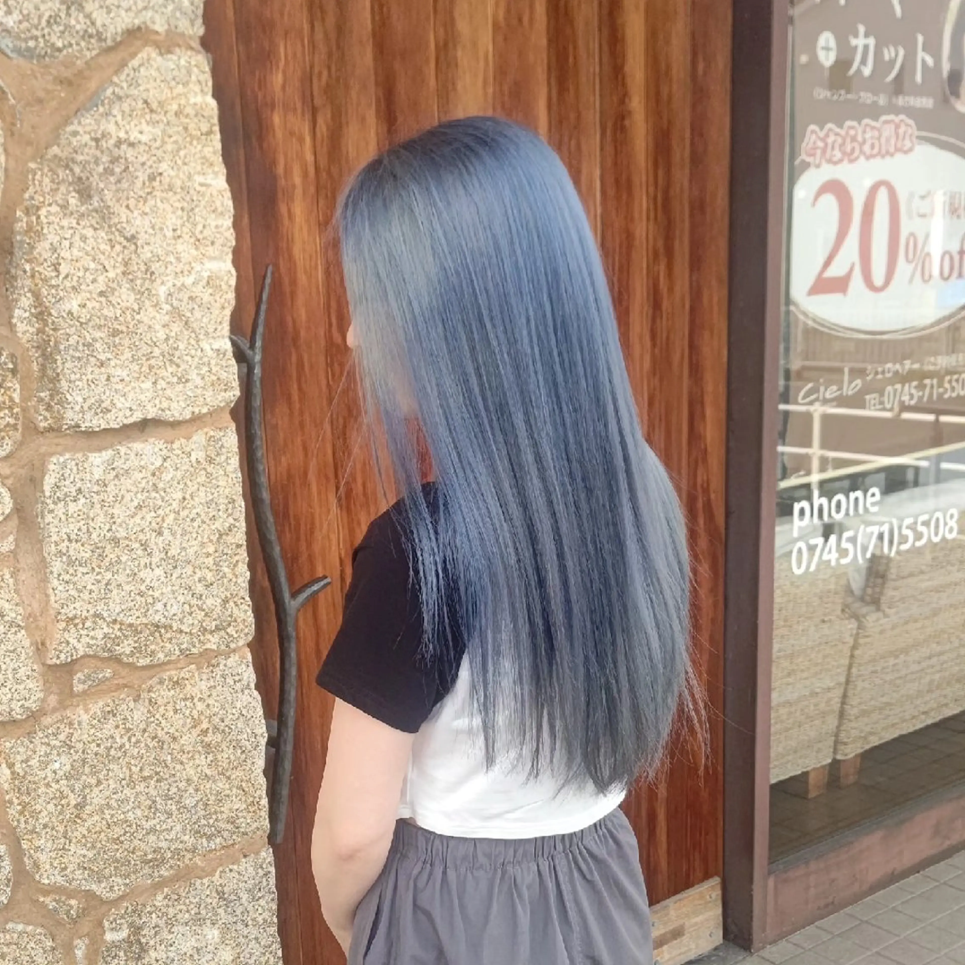 ロング カラー ブルーカラー シルバー ara (荒武梨香)  のその他イメージ