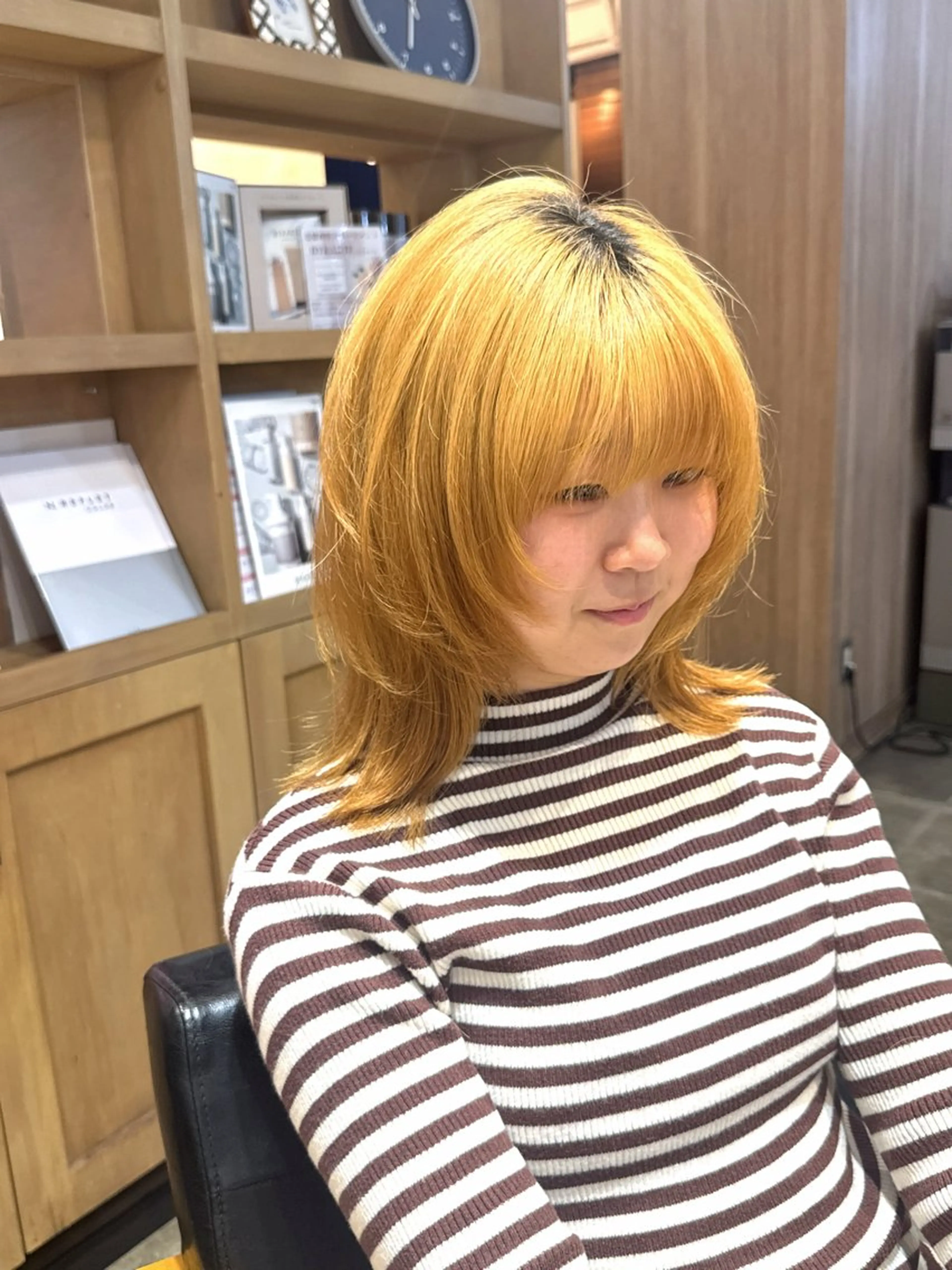 ミディアム レイヤーカット 打越 虎瑠のヘアスタイル