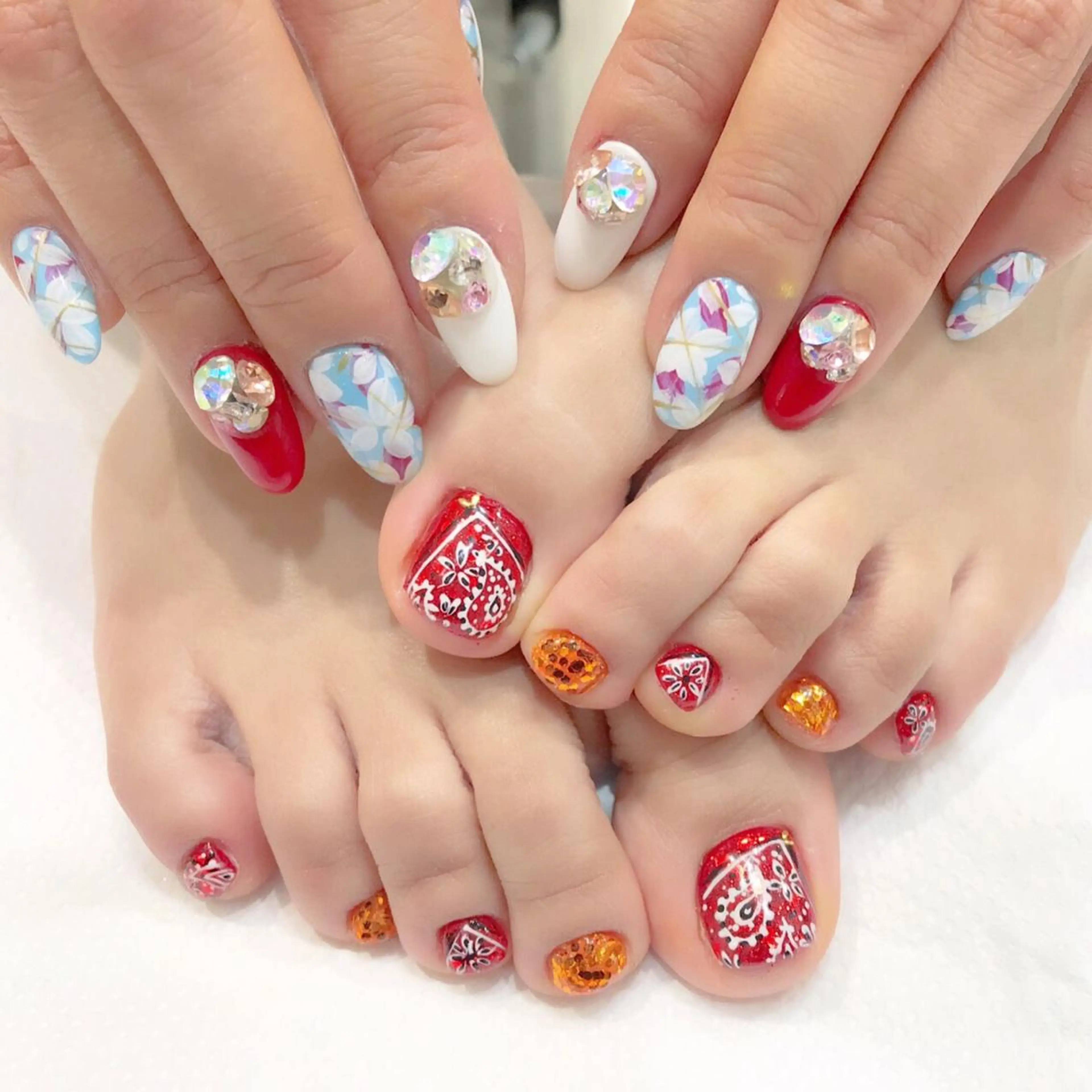 ネイル フットネイル フットネイル Ash関内ネイリスト 荒木のネイルデザイン