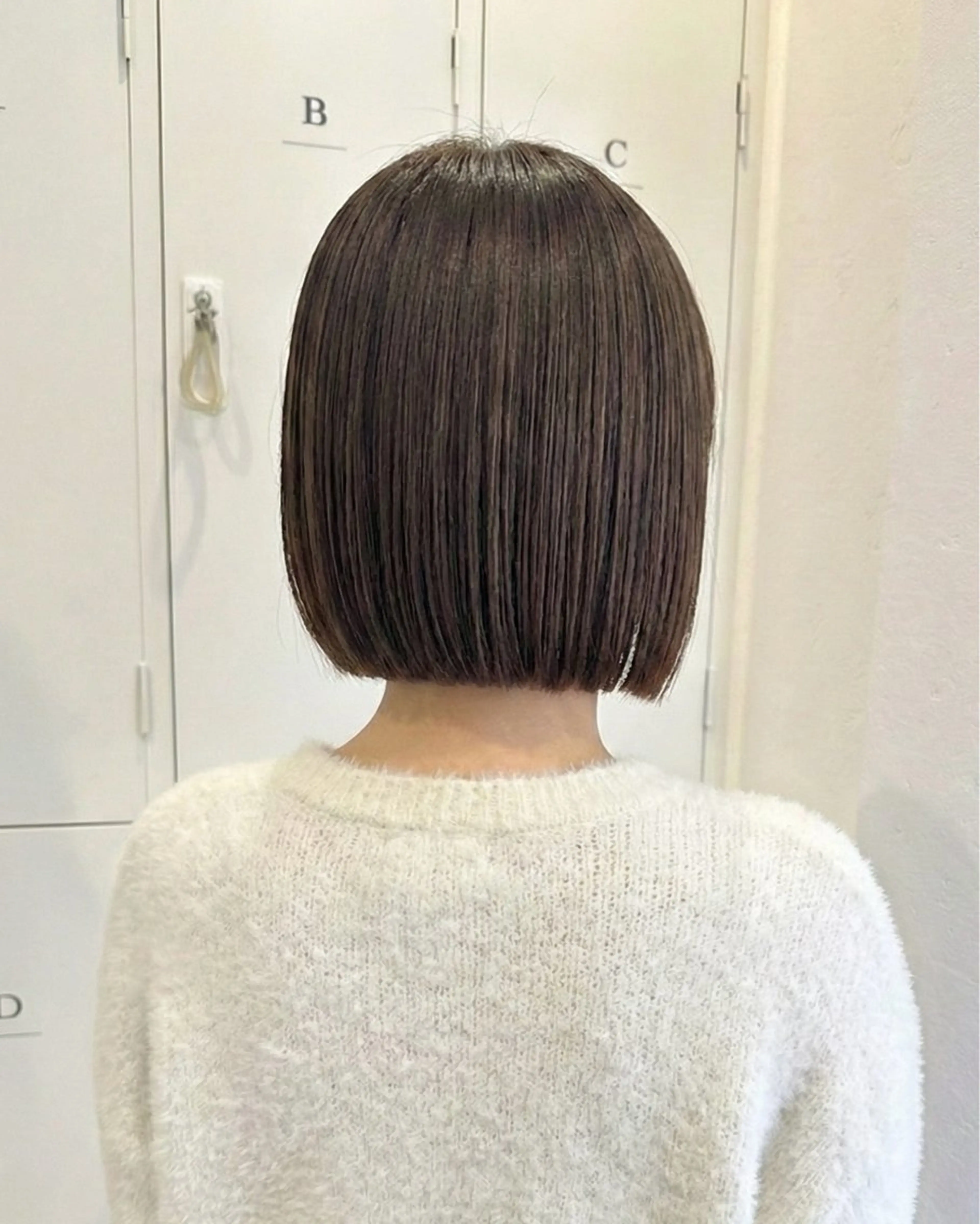 ショート カラー ボブ カット ヘアカラー トリートメント tre.甲子園口店 M A R Iのヘアスタイル