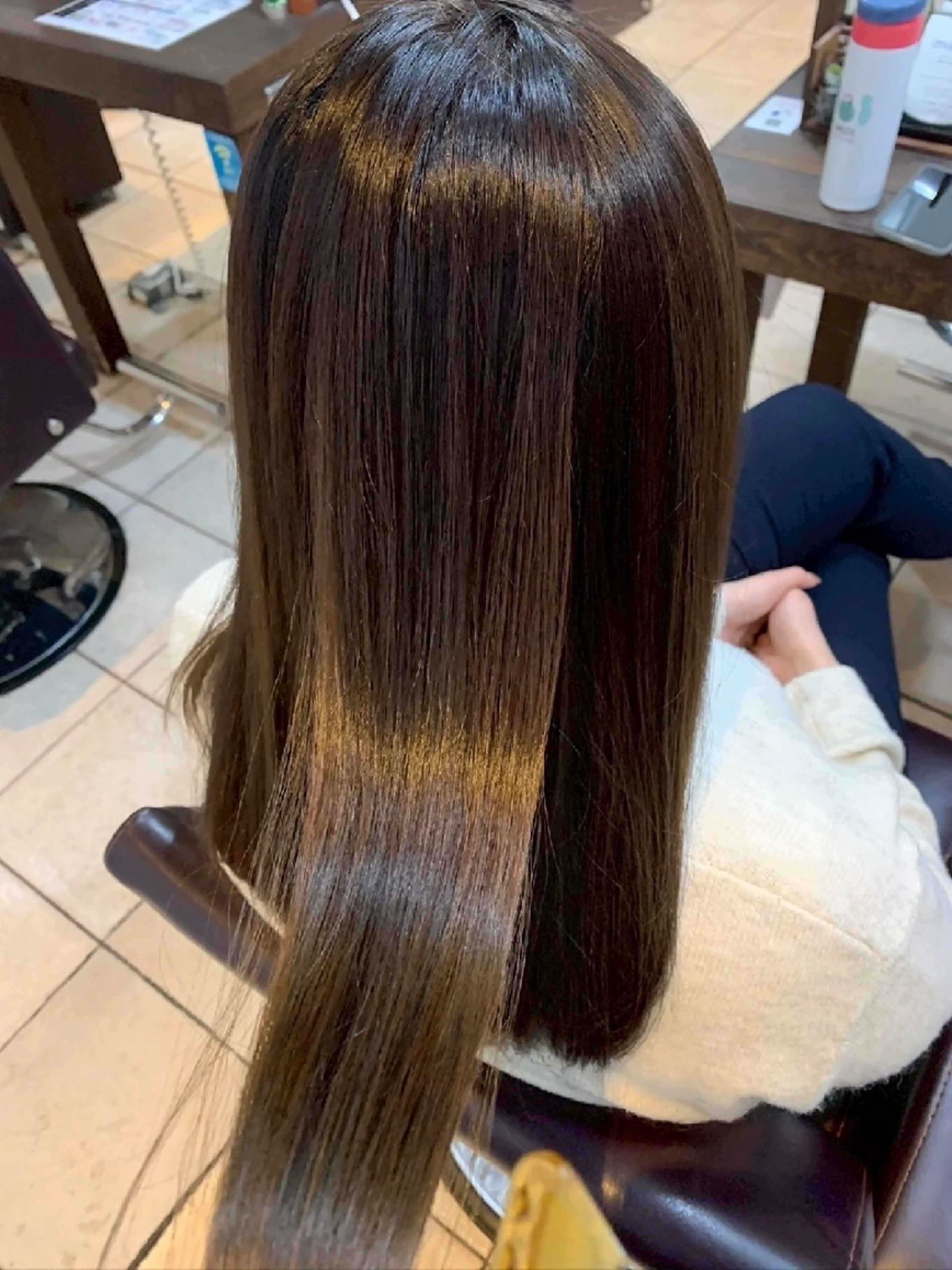 ロング カット ヘアカラー ヘッドスパ 勝連 利恵のヘアスタイル