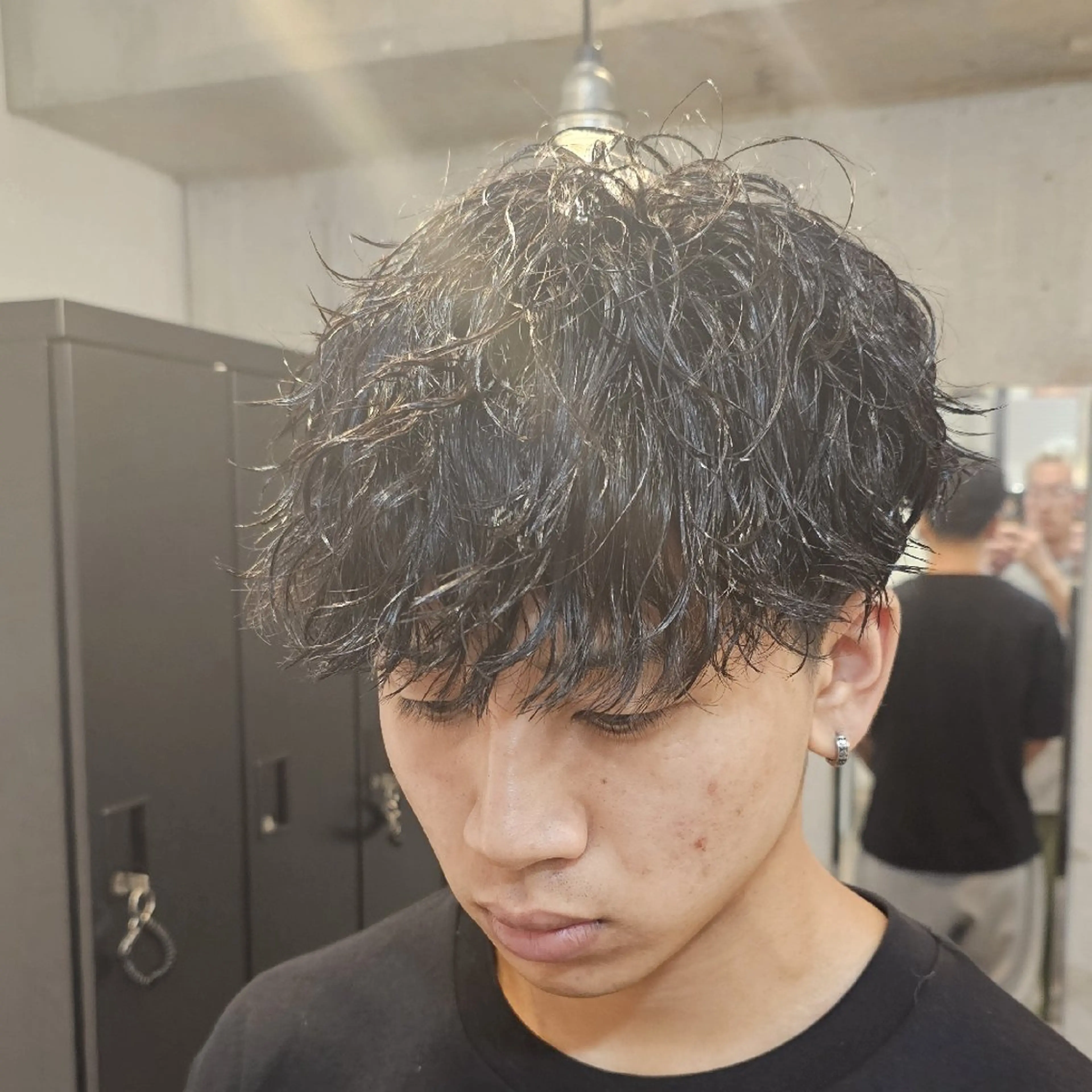 ショート パーマ メンズ カット パーマ MENS HAIR SHOP Good Place&thing所属・安田 大輔のヘアスタイル