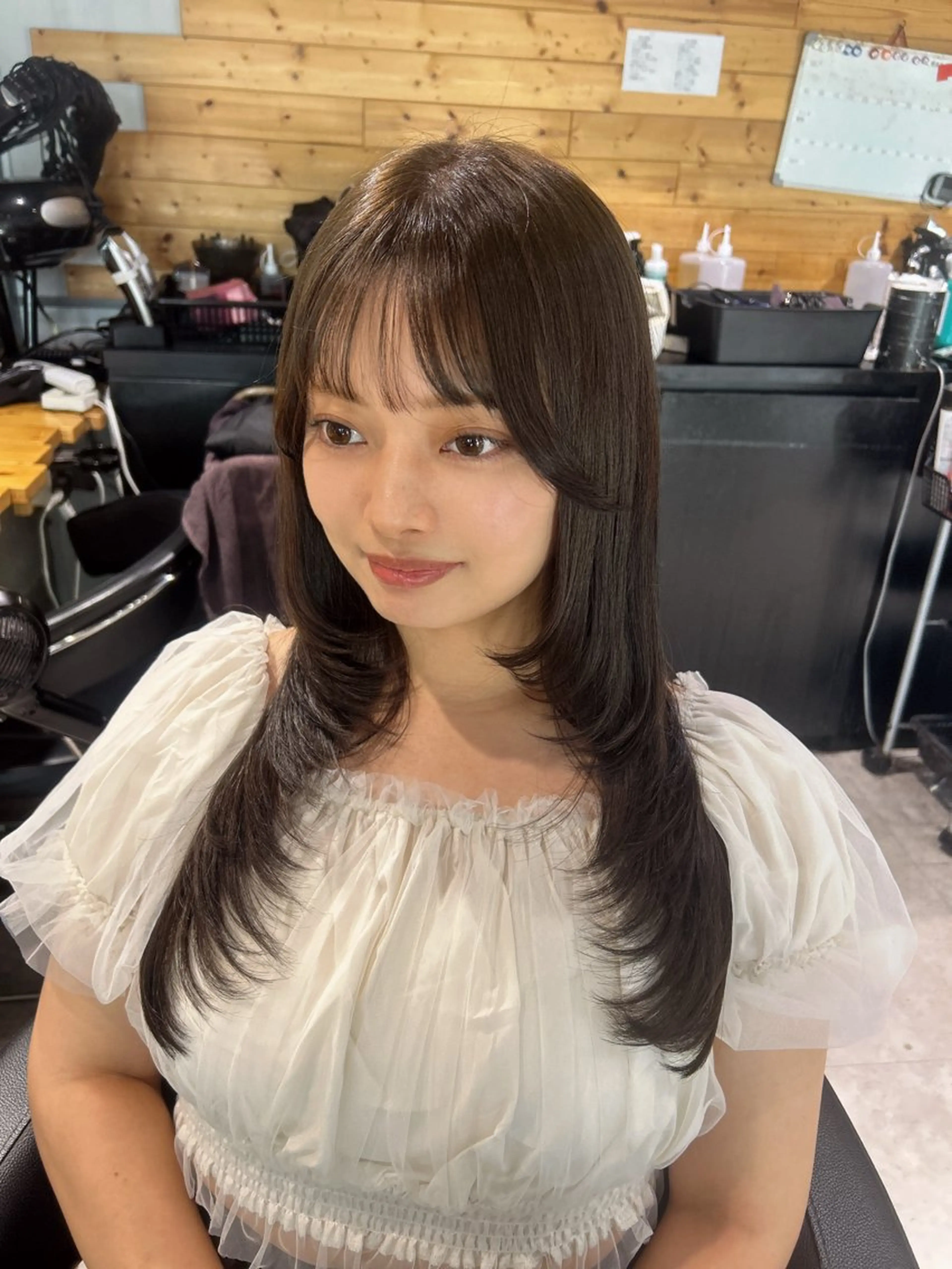 ロング ハイレイヤー レイヤーカット カット トリートメント ヘッドスパ レイヤーStyle 🩵菜々実のヘアスタイル