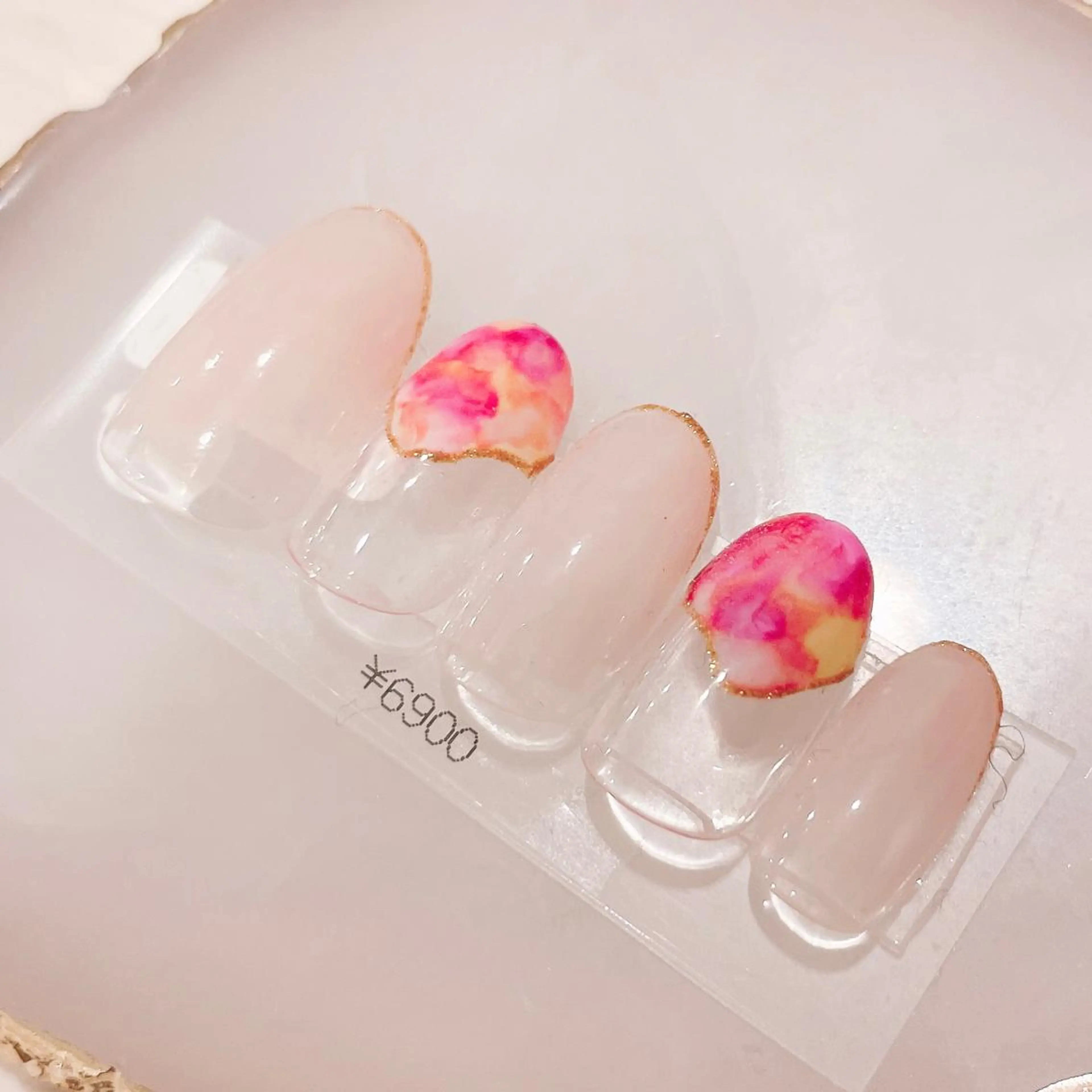 ネイル フレンチネイル グラデーション 大理石ネイル(マーブル) ハンドネイル CHIARA nailsのネイルデザイン