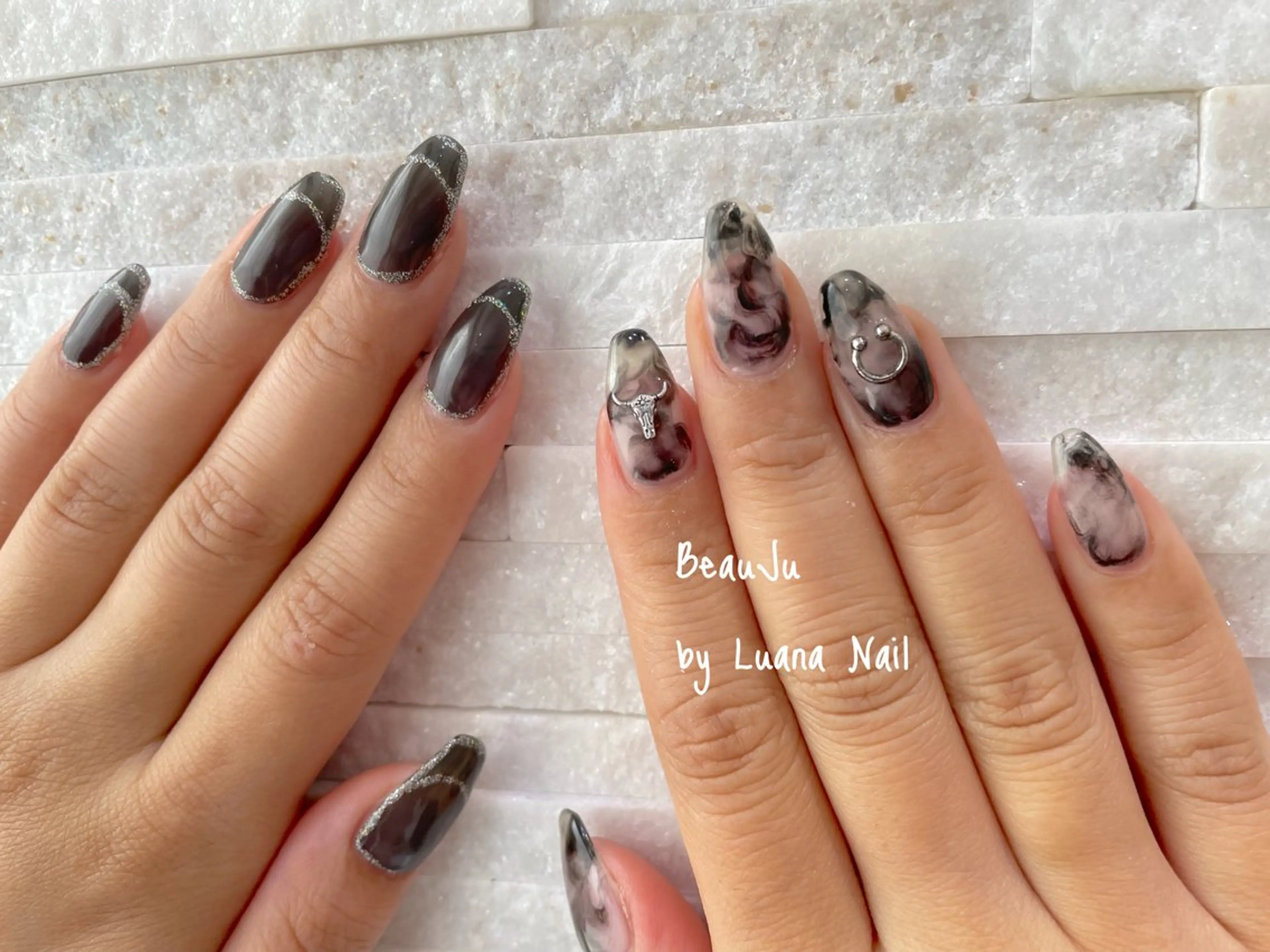 ネイル フラッシュネイル ハンドネイル BeauJu by Luana Nailのネイルデザイン
