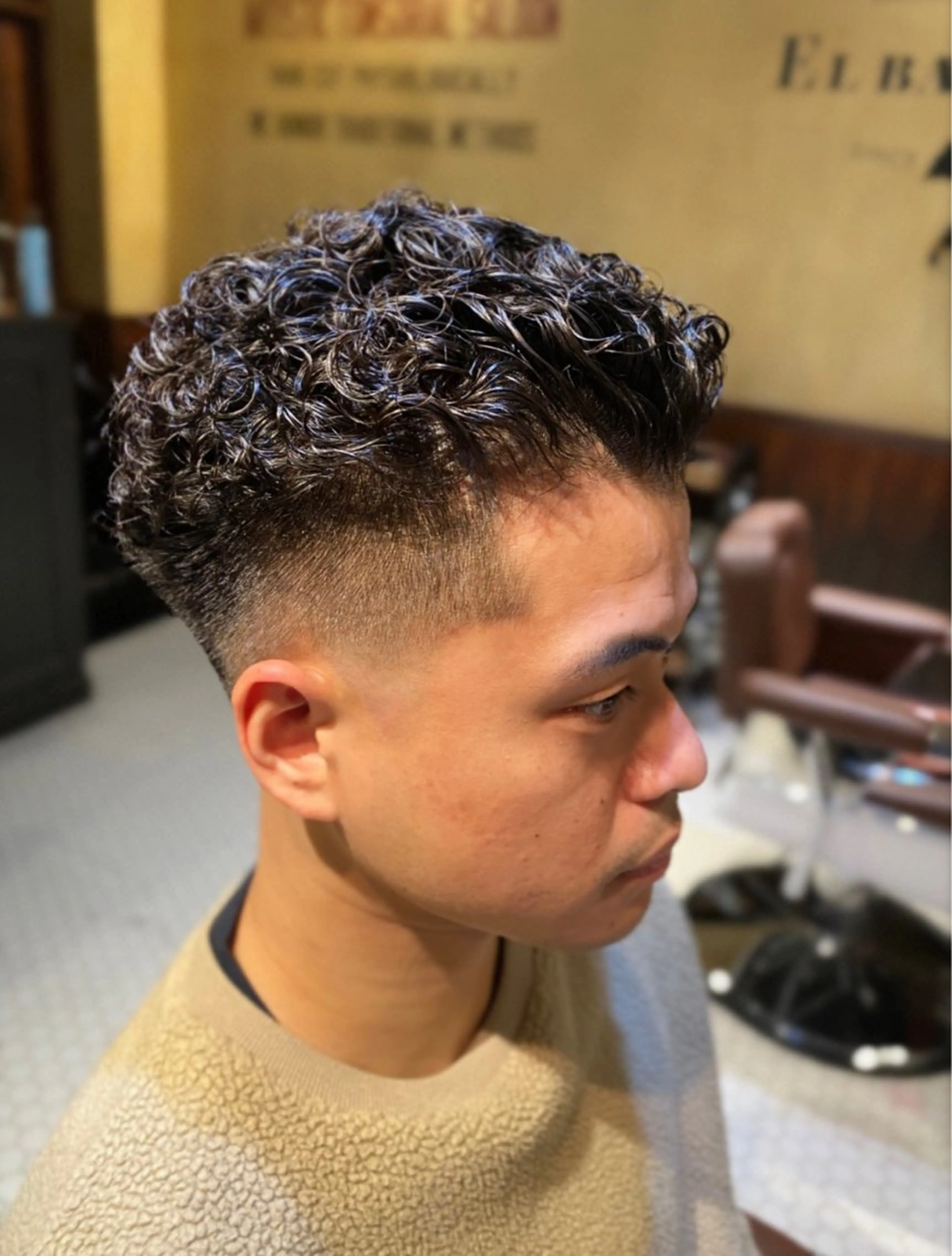ショート パーマ メンズ El BARBEROのヘアスタイル