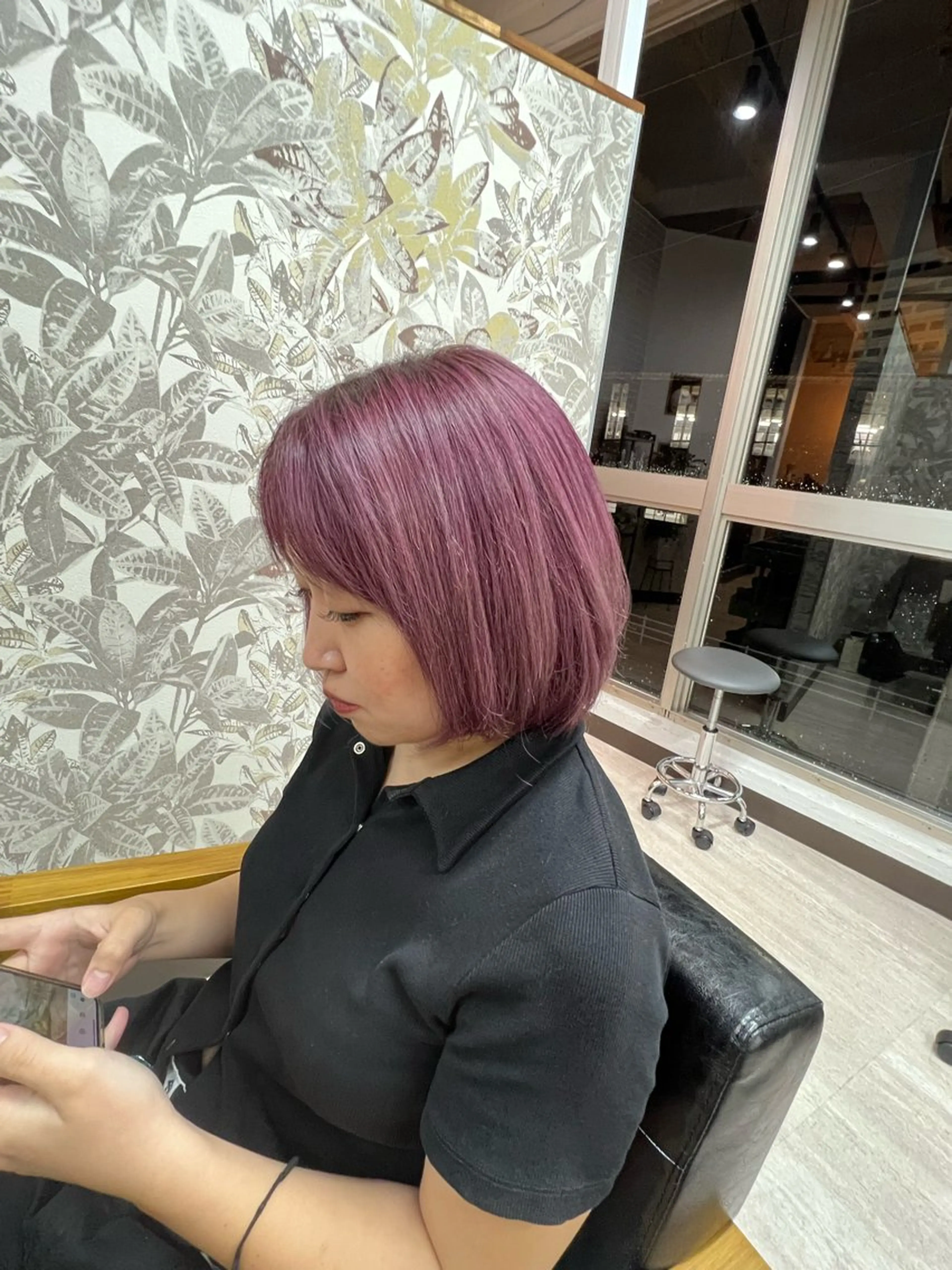 ミディアム カラー ブリーチ ピンクカラー トリートメント 🌸佐藤 遥🌸のヘアスタイル