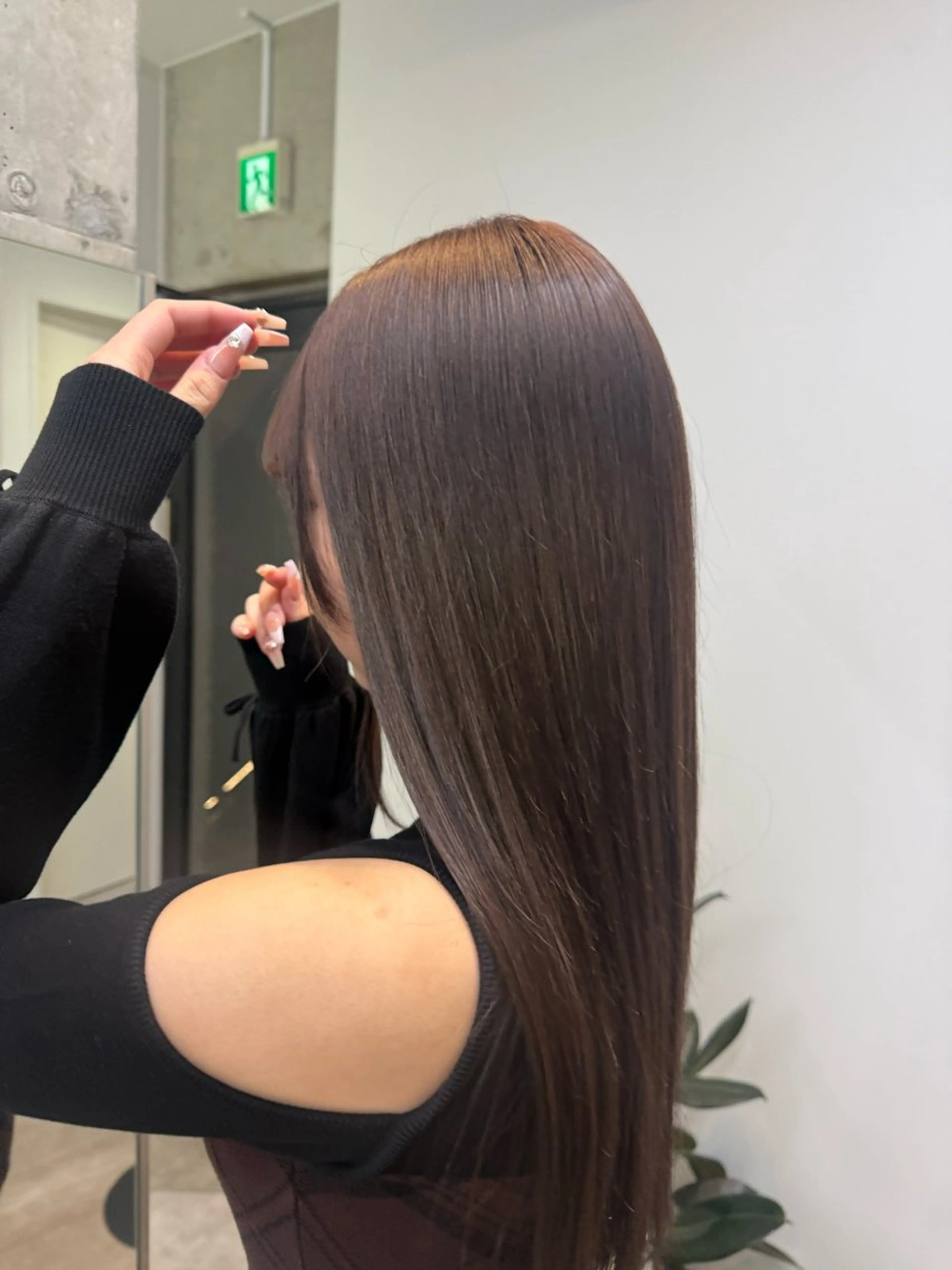 ロング カラー ブラウンカラー 透明感カラー ヘアカラー トリートメント ボブパーマ/カラー RIN⋆⸜🔔⸝‍⋆のヘアスタイル