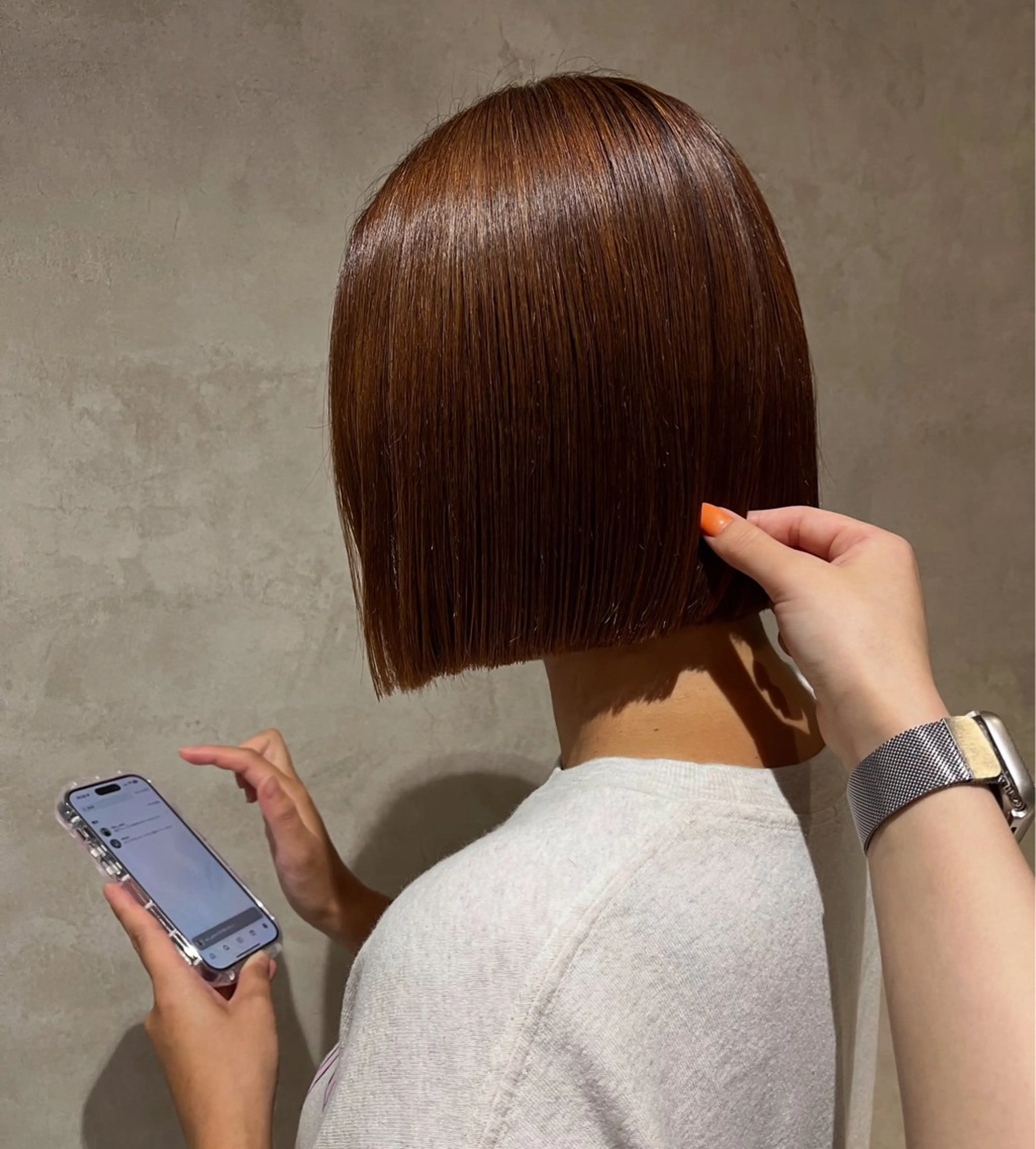 ショート ボブ 髪質改善 縮毛矯正 トリートメント 《.Xian》ナツミ /ボブ/顔周りカットのヘアスタイル