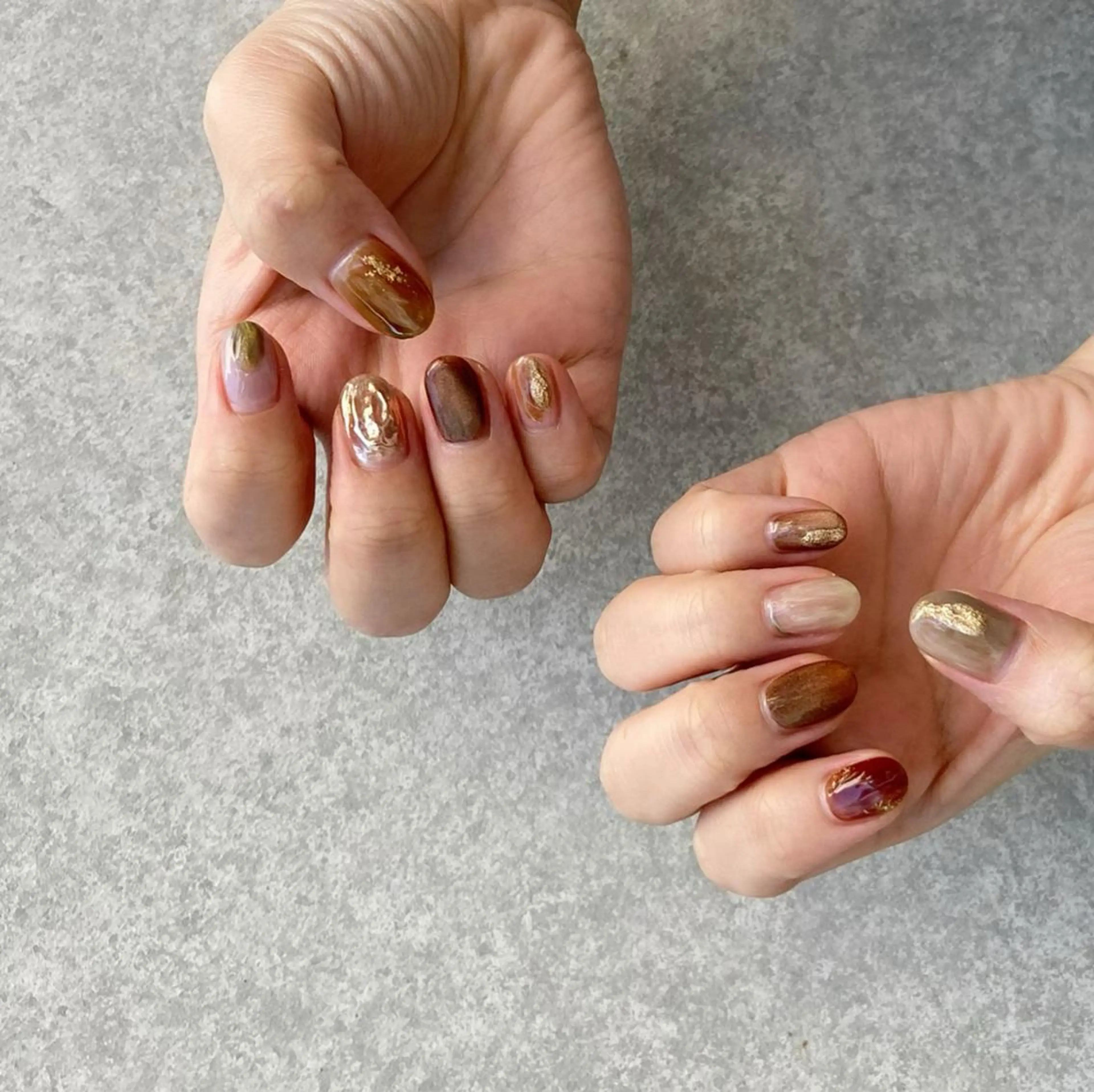 ネイル アートネイル 長さ出し ジェルネイル マットネイル ミラーネイル ハンドネイル nail salon Soeurのネイルデザイン