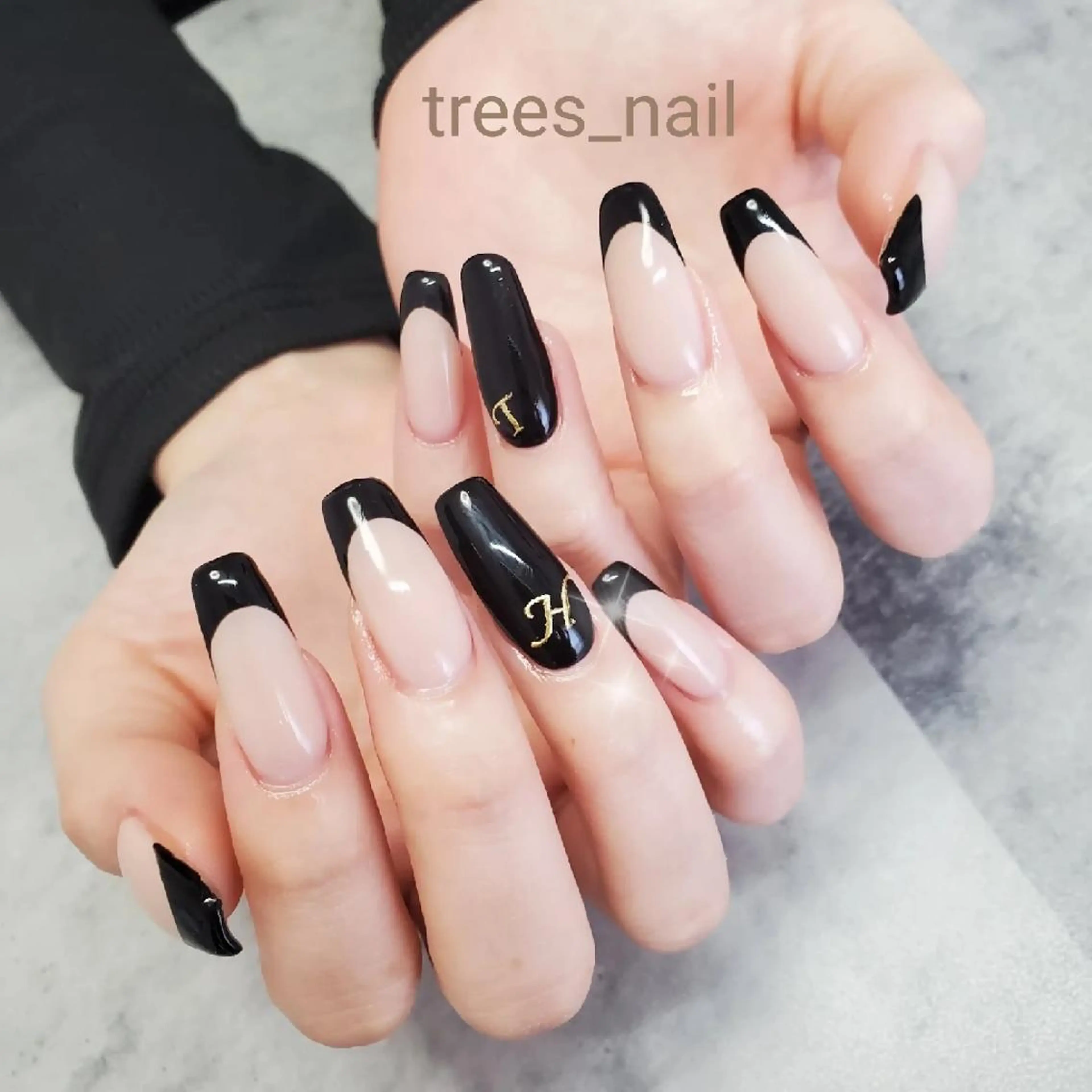 ネイル フレンチネイル スカルプネイル シンプルネイル スクエアネイル ハンドネイル フットネイル trees_ nailのネイルデザイン