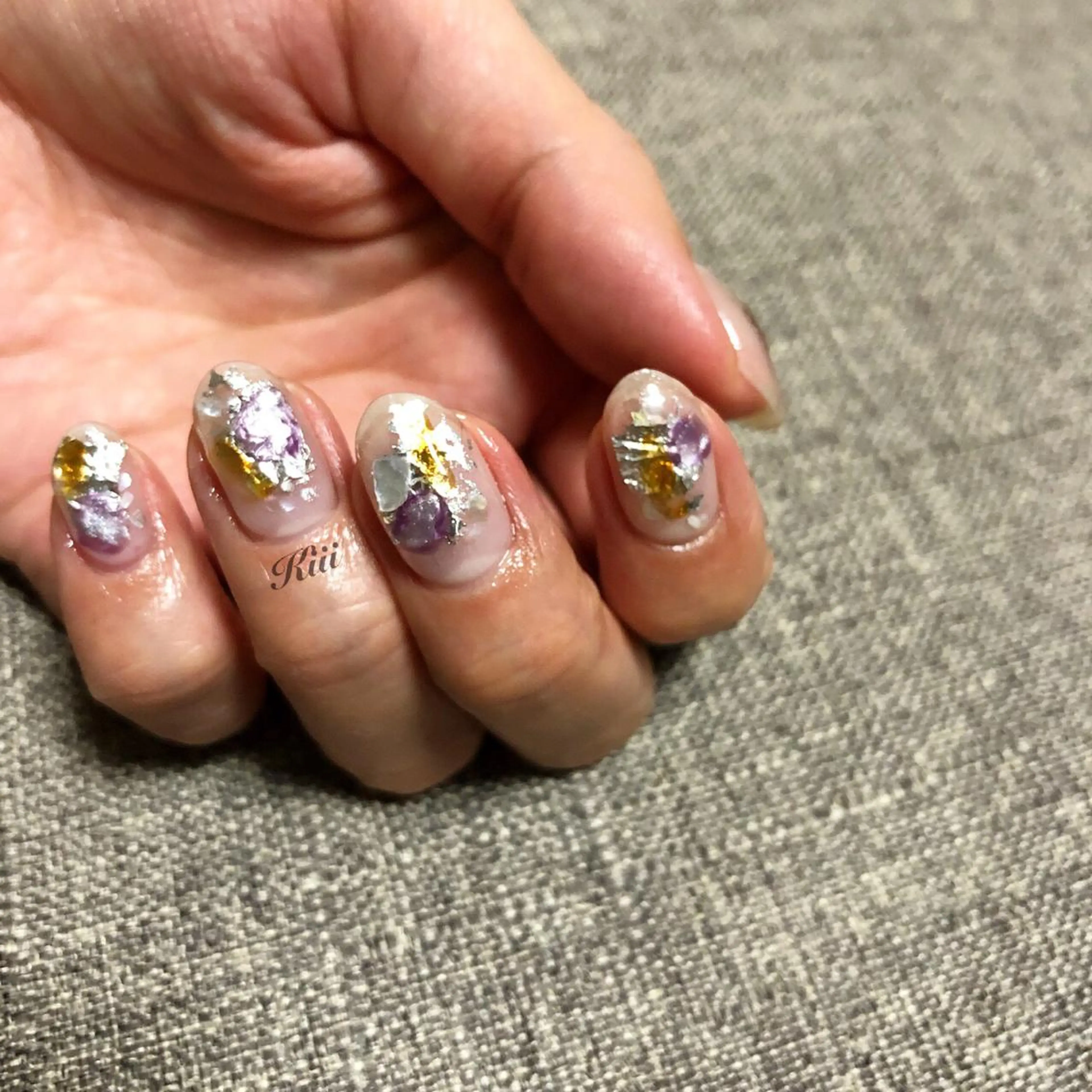 ネイル クリアネイル ハンドネイル フットネイル kiii.__ ✴︎*のネイルデザイン