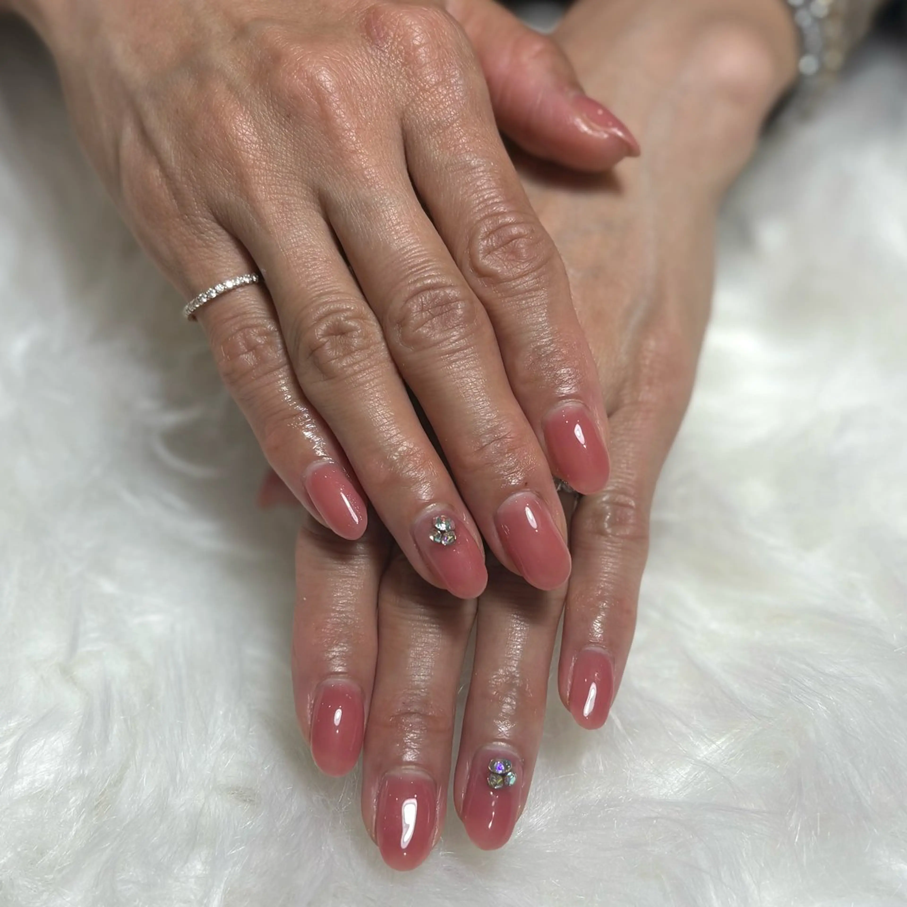 ネイル ハンドネイル WHITE NAIL 鳳店AYUMIのネイルデザイン